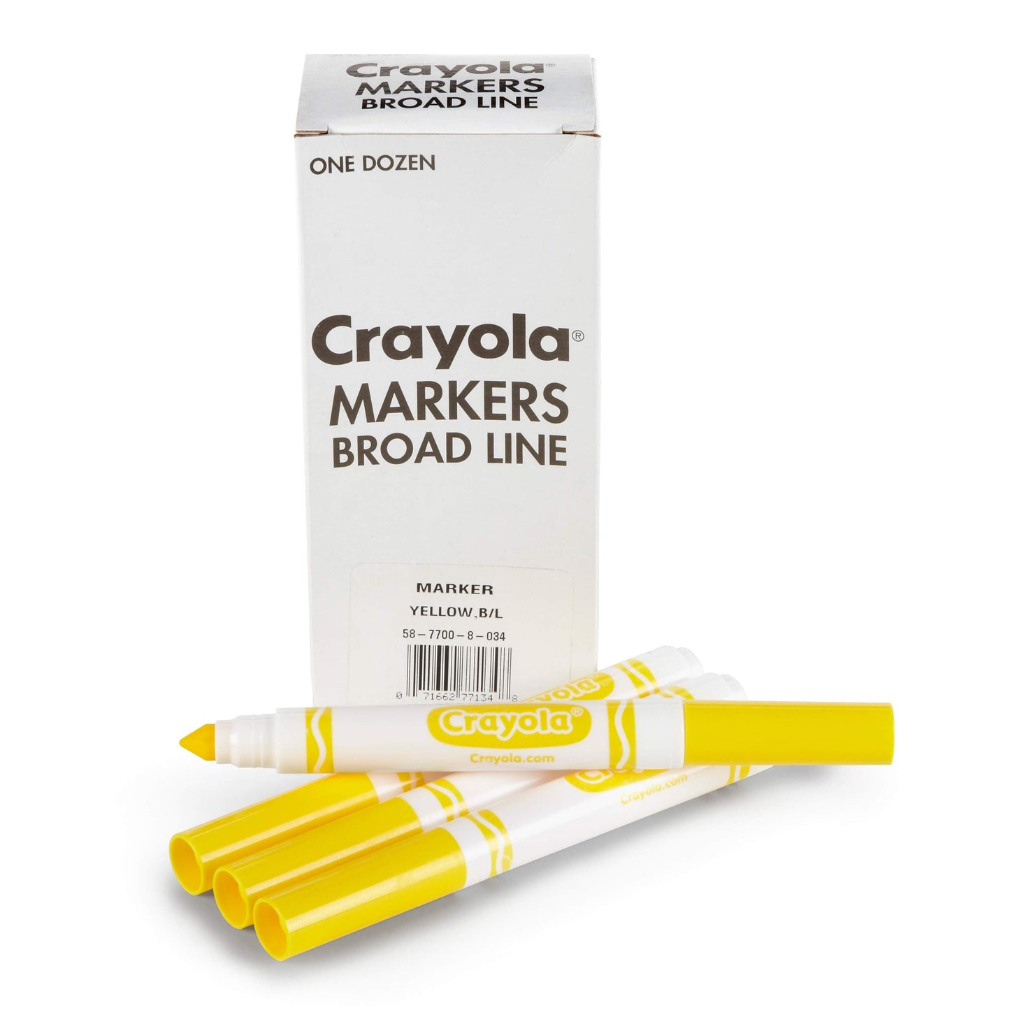 Crayola Broad Line Markers Yellow 12ct – Bulk Classroom Supplies