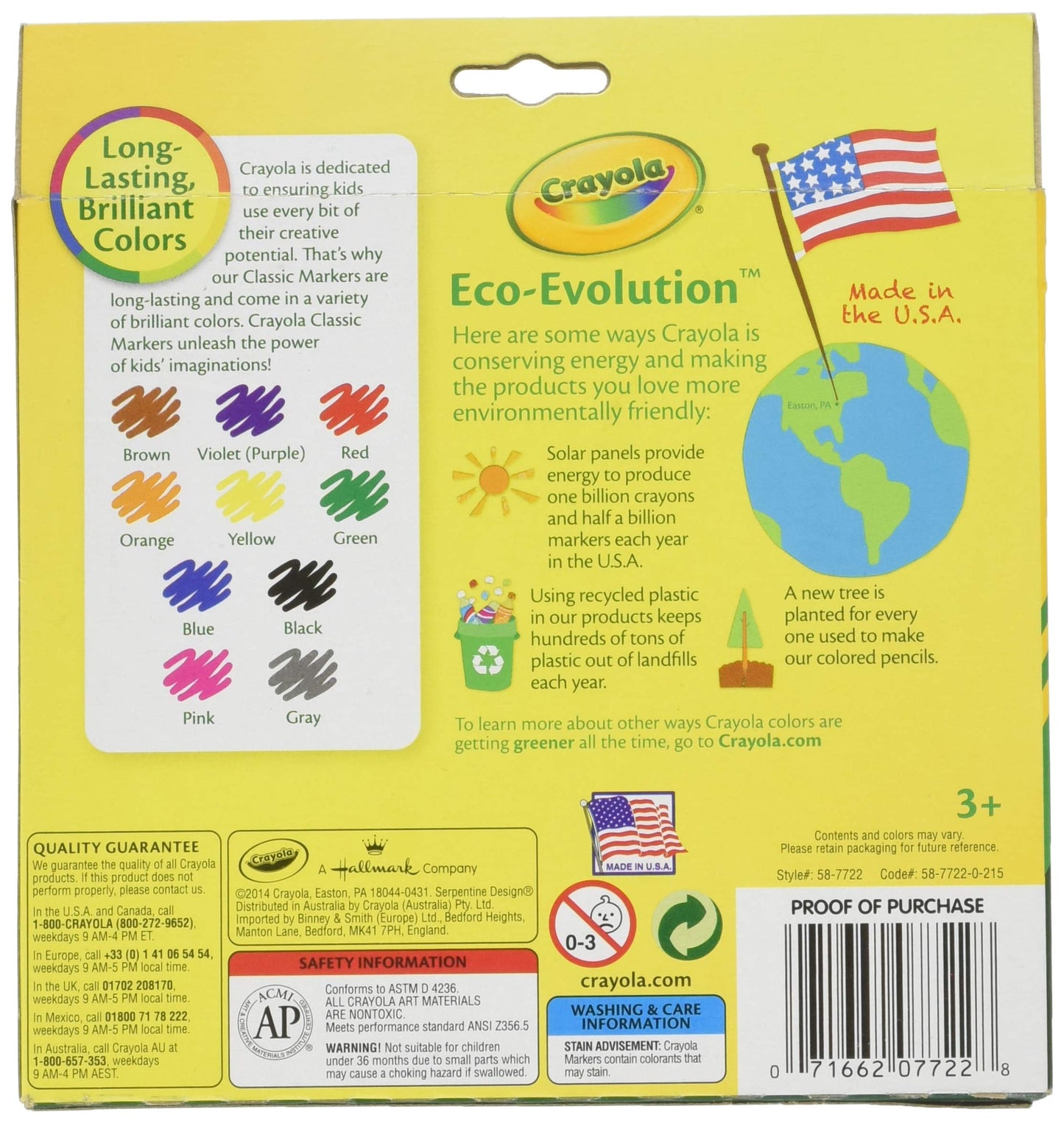 Crayola Classic Color Broad Line Markers - 10 Count