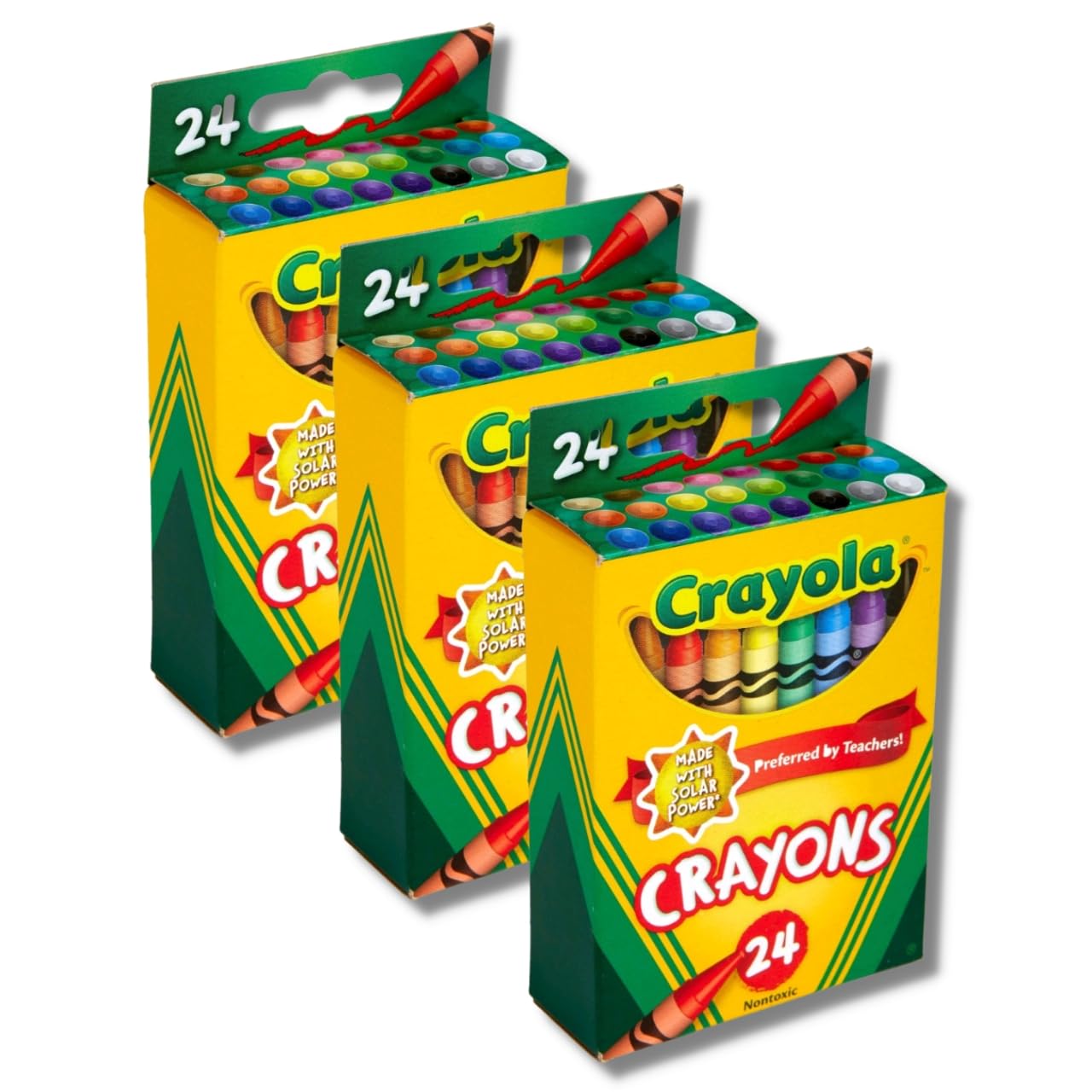 Crayola Classic Color Pack Crayons (24/Box) Set of 3 – 72 Vibrant Colors