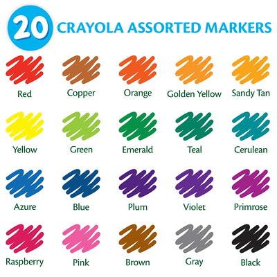 Crayola Classic Broad Line Markers — 8-Color Set (Pack of 2), Non-Toxic