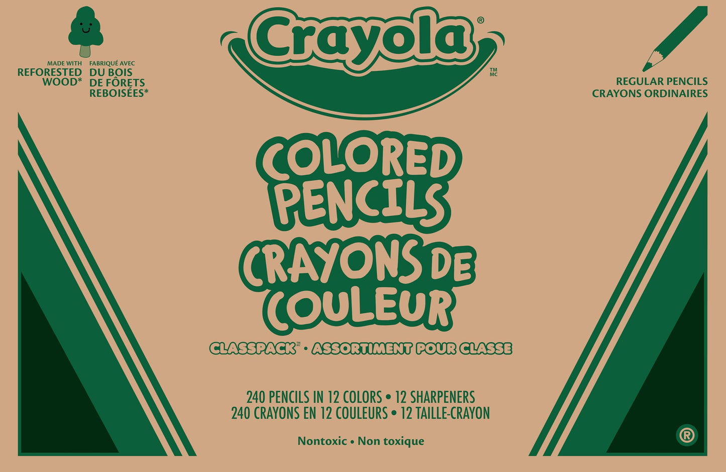 Crayola 240-Count Colored Pencils Classpack | Bulk Classroom Supplies