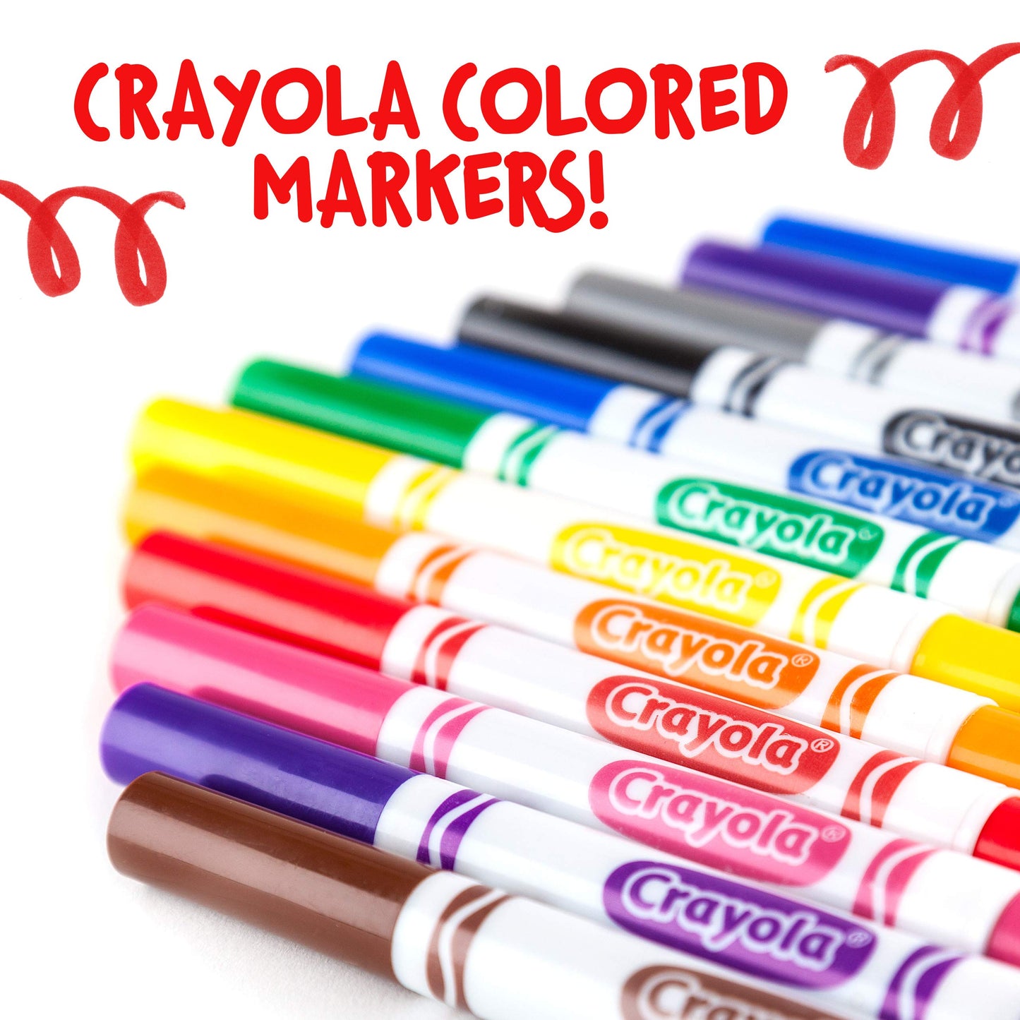 Crayola Broad Line Markers Black 12ct – Bulk Classroom Supplies (Nontoxic)