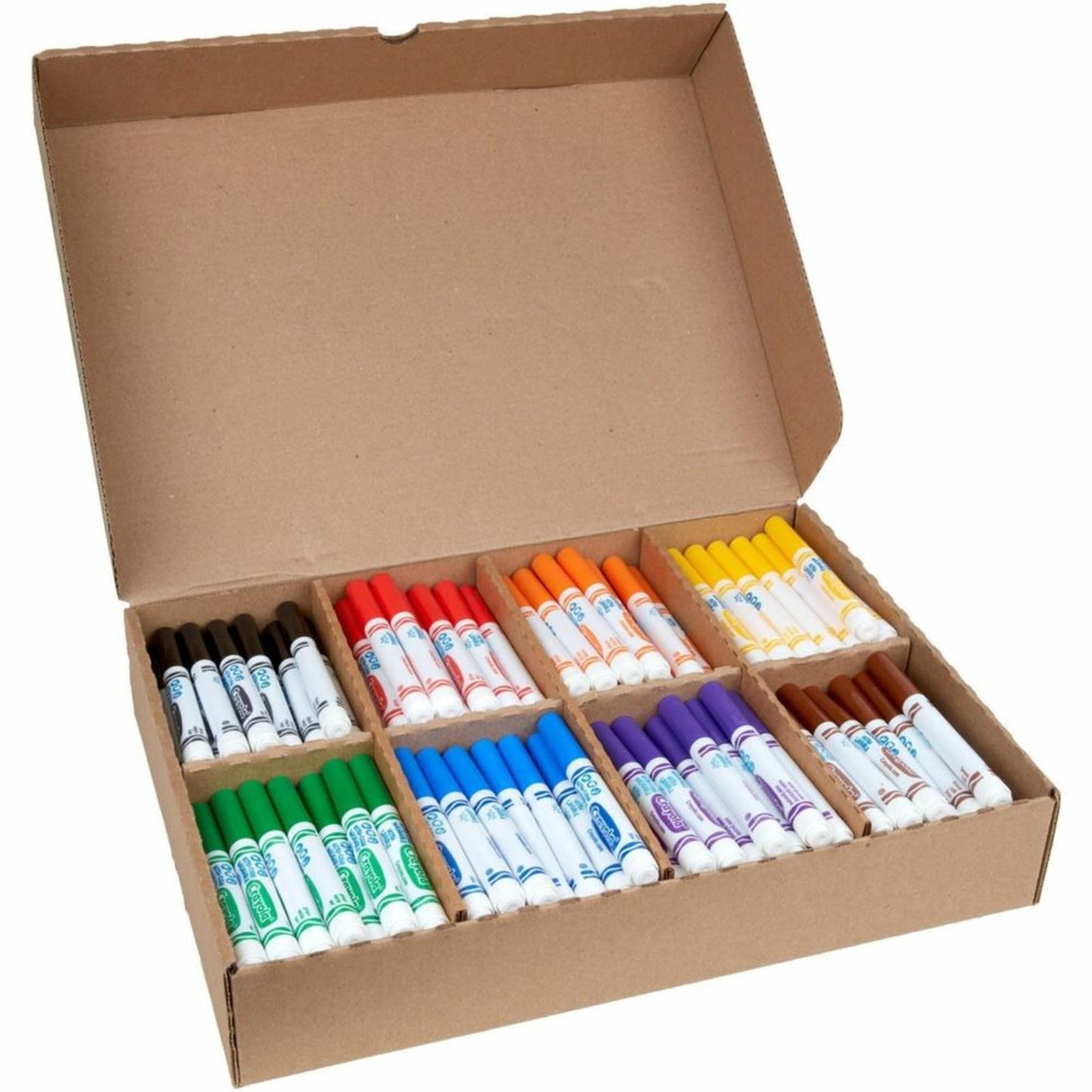 Crayola Broad Line Washable Markers Classpack 200ct – 8 Colors, Ultra Clean, Bulk Classroom Supplies