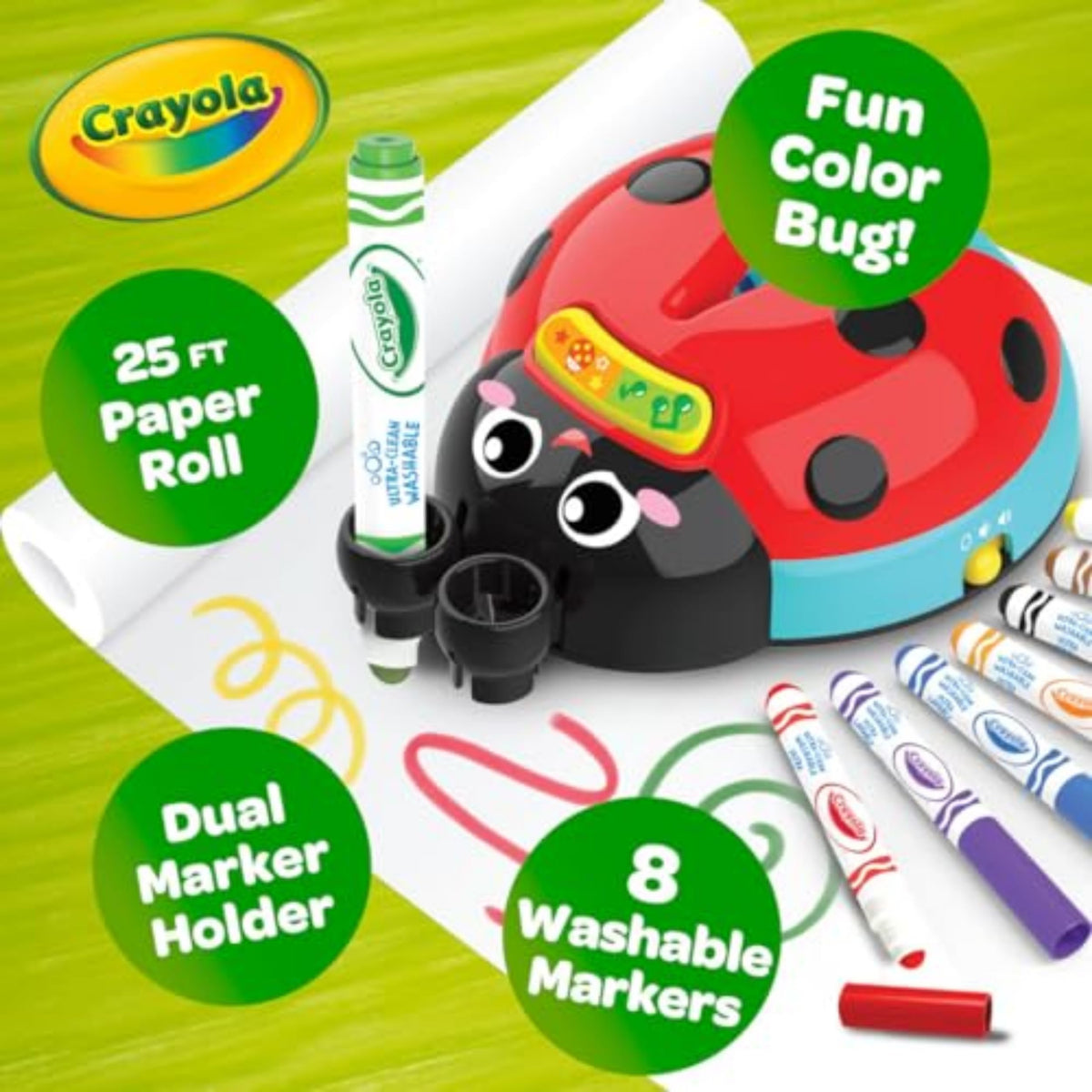 Crayola Musical Color Bug – Toddler Sensory Toy for Colorful, Musical Play
