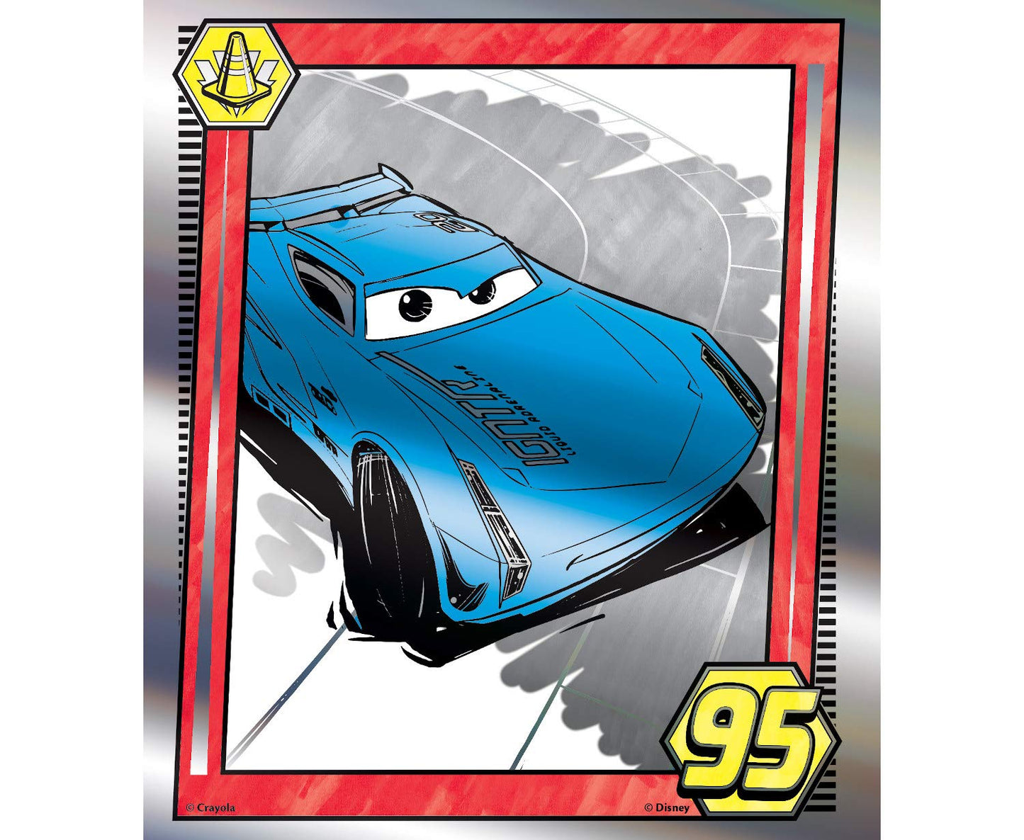 Crayola Color Wonder Cars 3 Mess-Free Coloring — 12 Pages & Metallic Markers (75-2450)