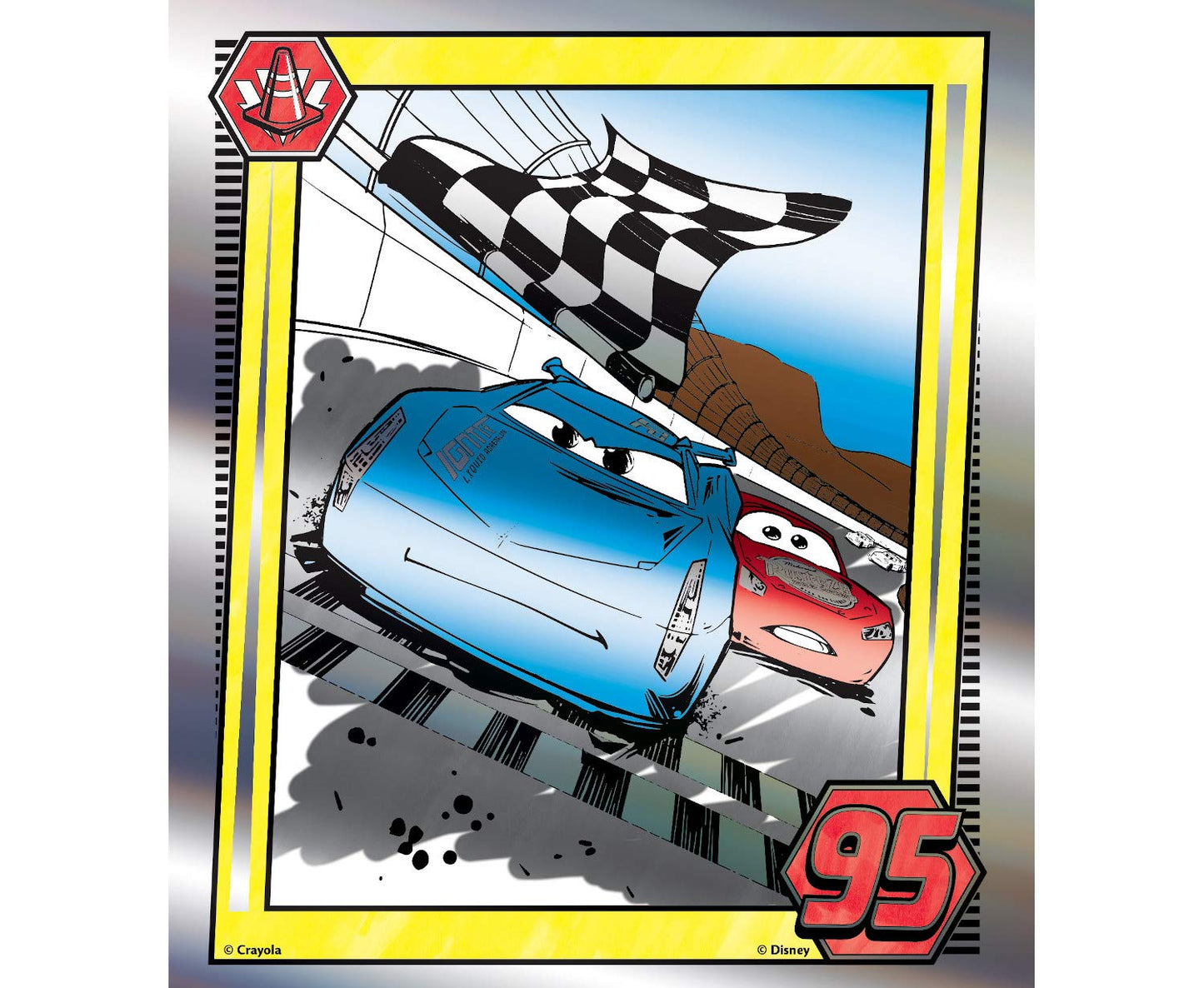 Crayola Color Wonder Cars 3 Mess-Free Coloring — 12 Pages & Metallic Markers (75-2450)