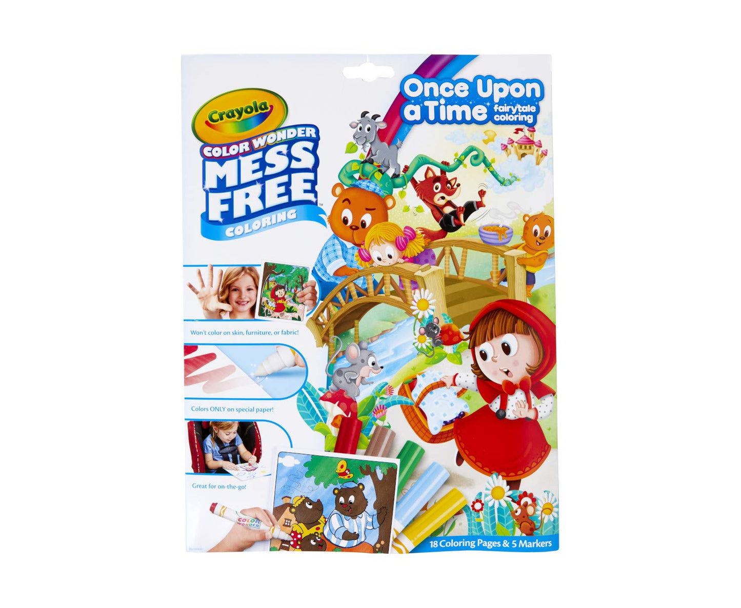 Crayola Color Wonder Fairytales (18 Pages) – Mess-Free Coloring for Kids & Toddlers, Ages 3+