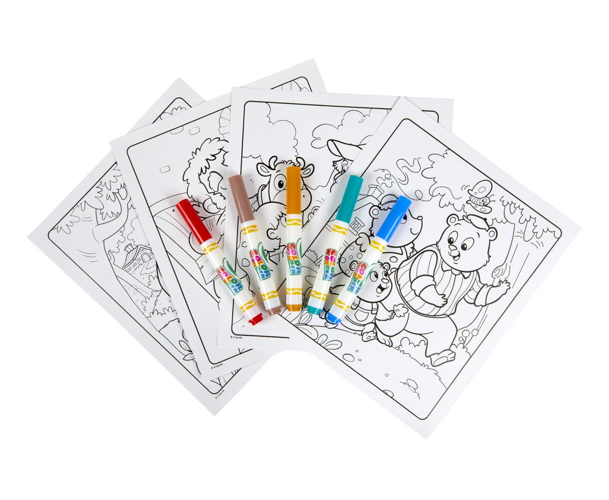 Crayola Color Wonder Fairytales (18 Pages) – Mess-Free Coloring for Kids & Toddlers, Ages 3+