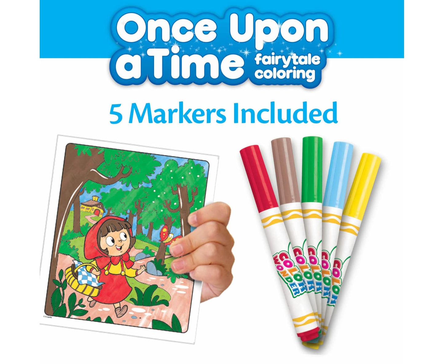 Crayola Color Wonder Fairytales (18 Pages) – Mess-Free Coloring for Kids & Toddlers, Ages 3+