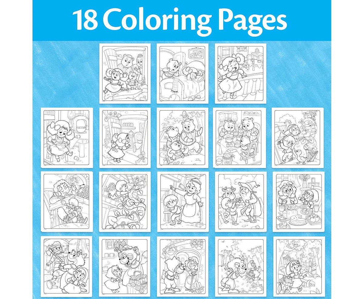 Crayola Color Wonder Fairytales (18 Pages) – Mess-Free Coloring for Kids & Toddlers, Ages 3+
