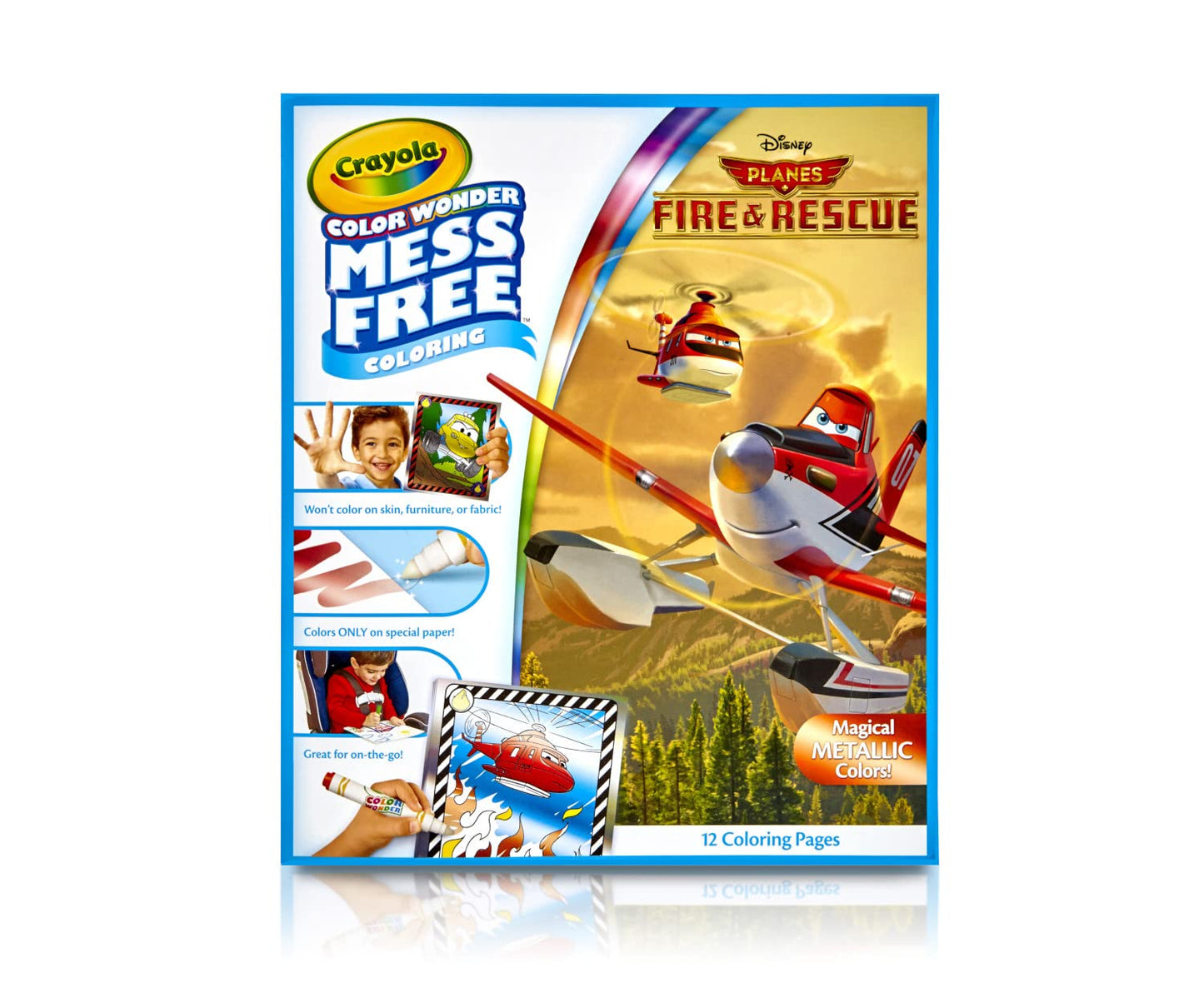 Crayola Planes Fire & Rescue Color Wonder Refill – 12 Mess-Free Coloring Pages for Kids