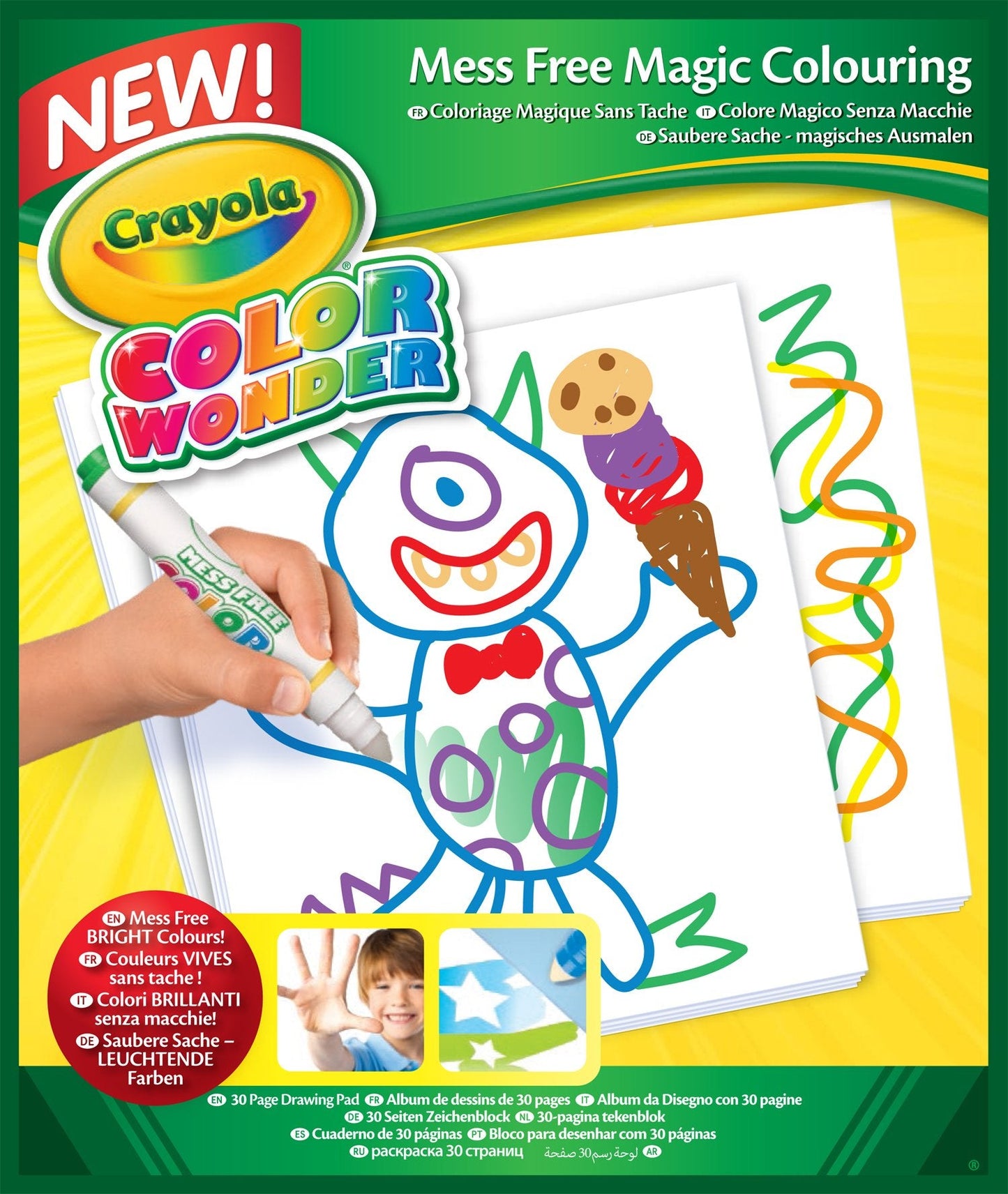Crayola Color Wonder Mess Free Coloring Pad – 30 Page Refill Paper