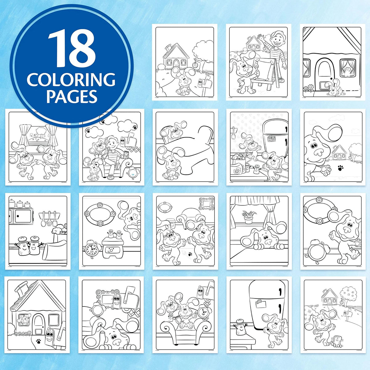 Crayola Blues Clues Color Wonder – 18 Pages & 5 No-Mess Markers