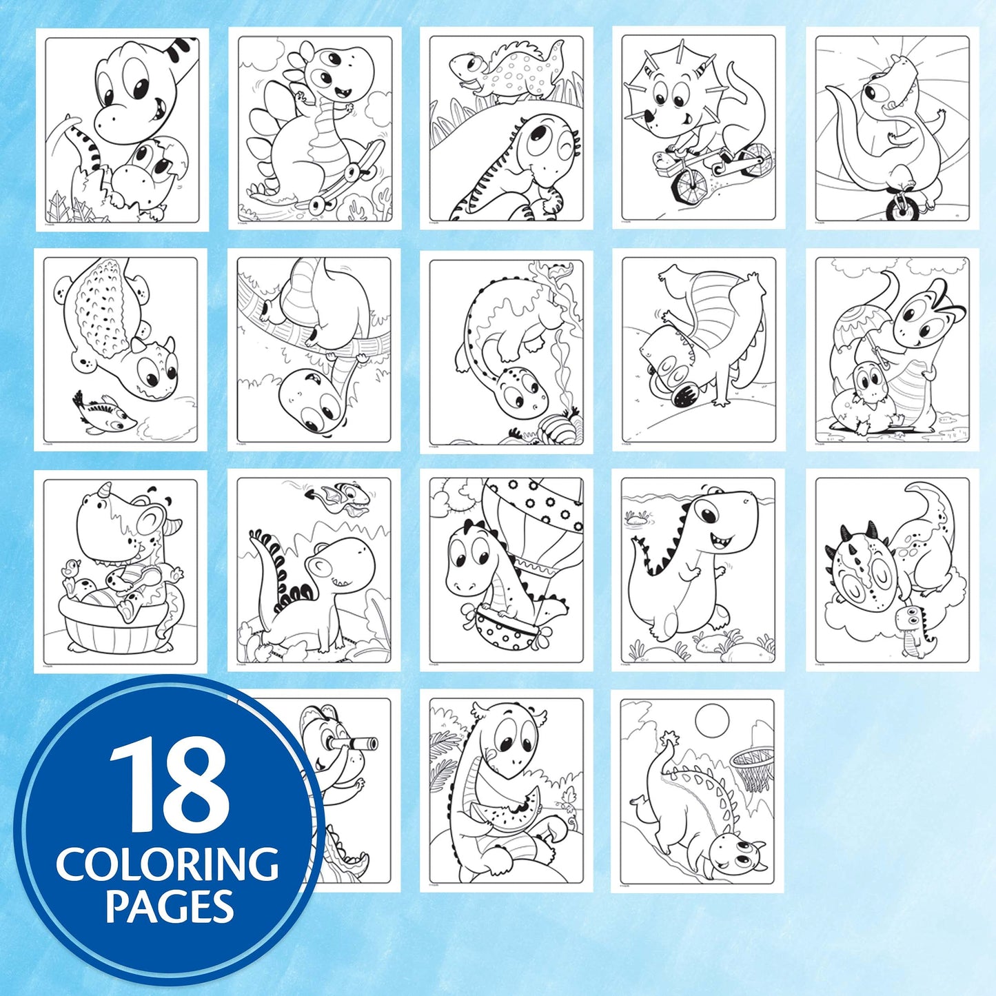 Crayola Color Wonder Prehistoric Pals: Mess-Free Dinosaur Coloring for Toddlers
