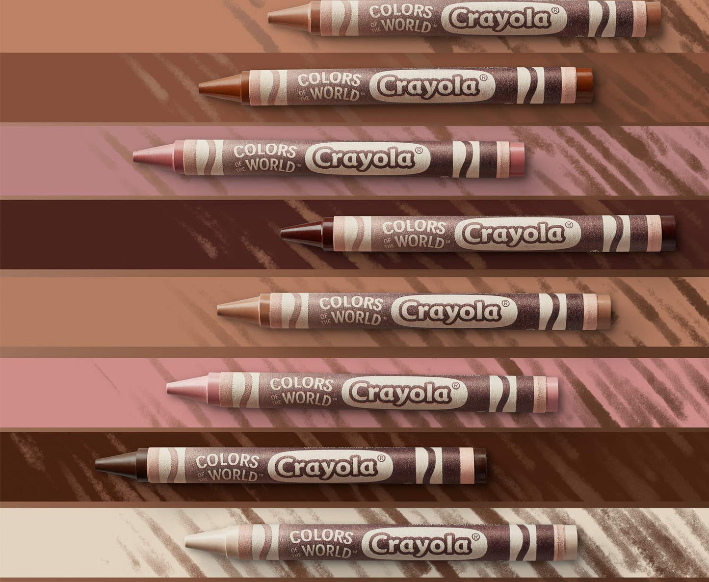 Crayola Colours of the World Wax Crayons – 24 Skin-Tone Colors for Kids (Ages 3+)