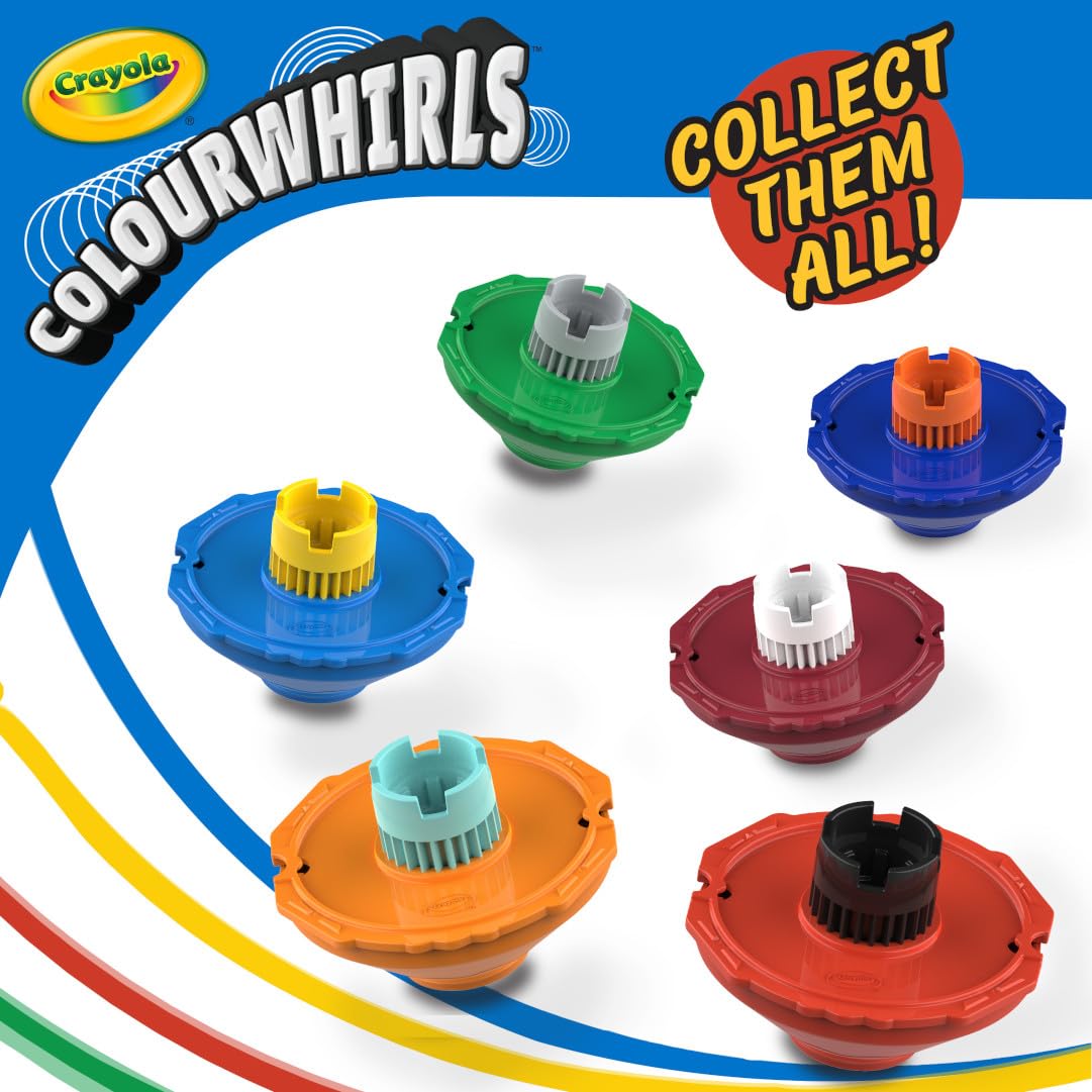 Crayola Colourwhirls (1ct) Spin Art Toy – Battle, Create & Collect (6+)