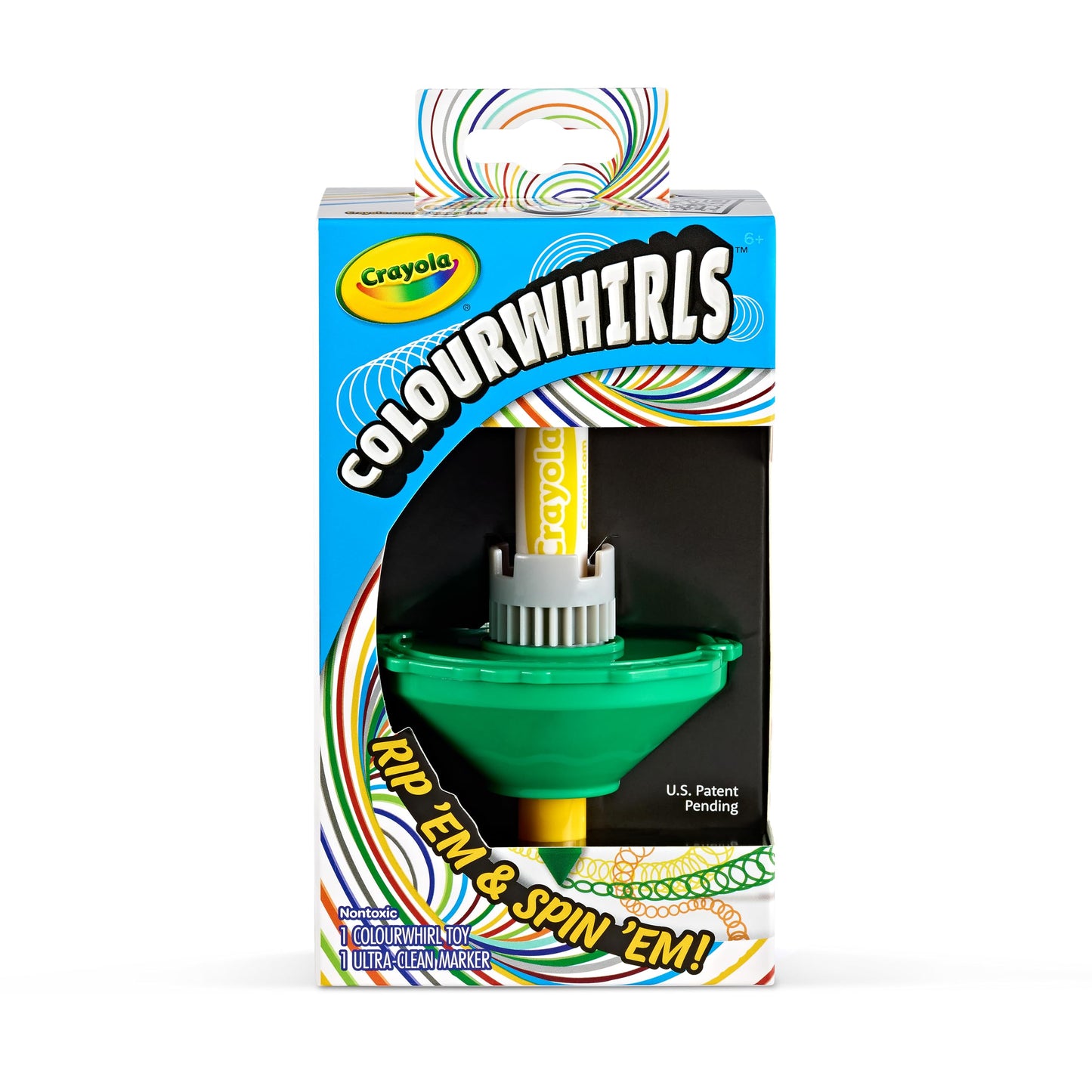 Crayola Colourwhirls (1ct) Spin Art Toy – Battle, Create & Collect (6+)