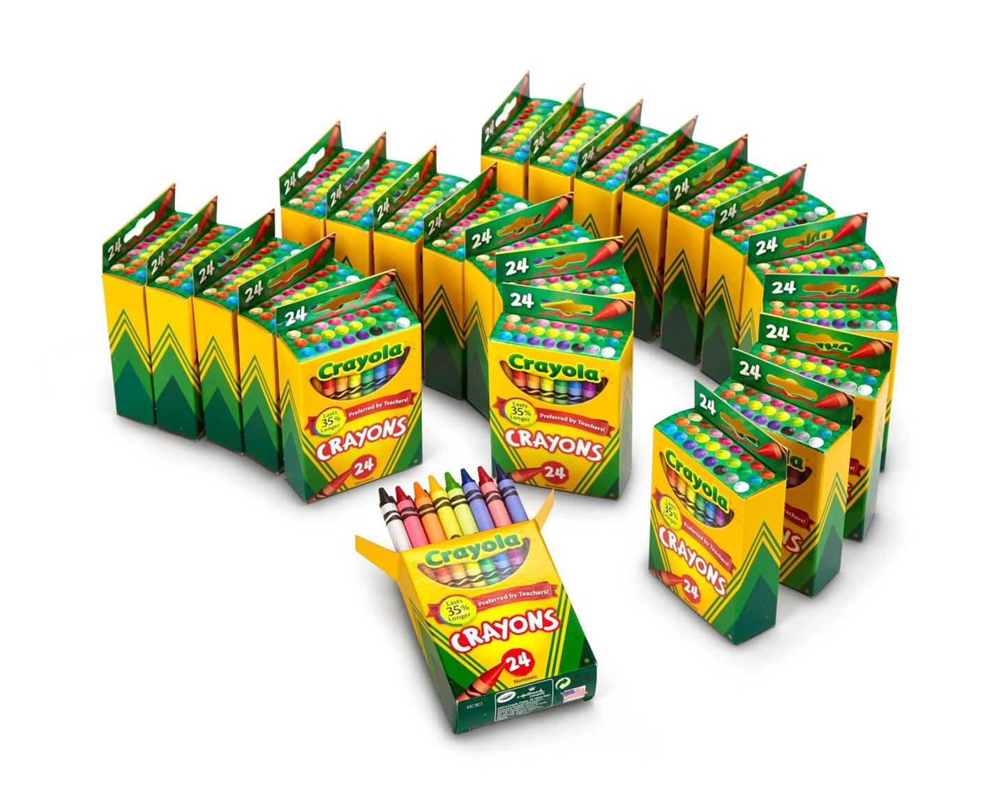 Crayola Crayons Bulk (24 Packs) – 24-Color Classroom Coloring Set