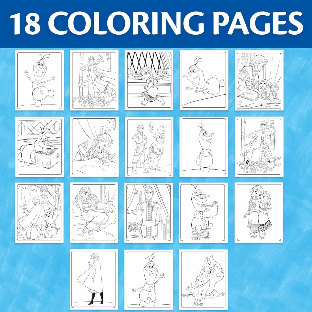 Crayola Frozen Color Wonder Coloring Set – 18 Pages, Mess-Free Coloring for Toddlers