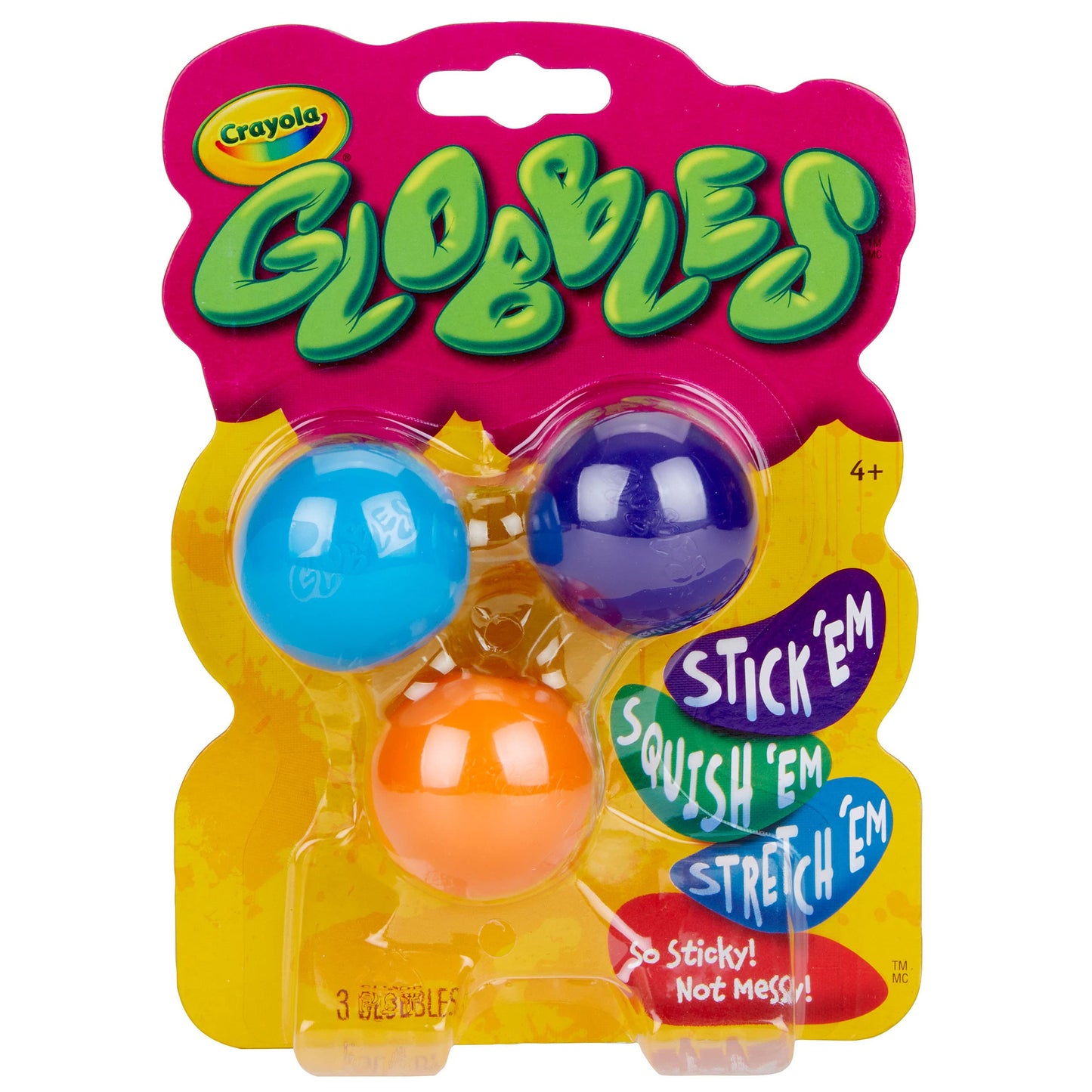 Crayola Globbles 3 in a Package – Assorted Colors | Washable Fidget Toys