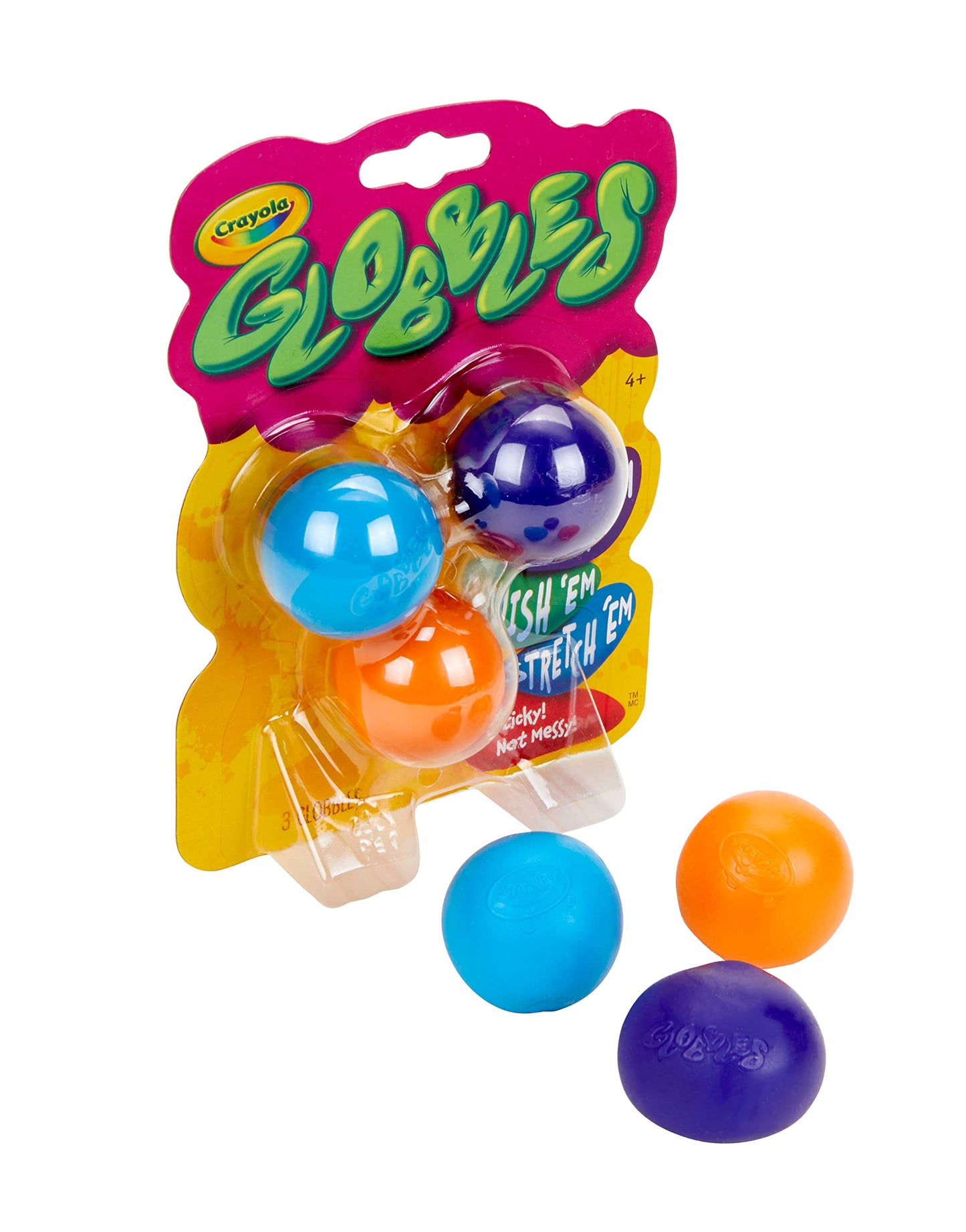 Crayola Globbles 3 in a Package – Assorted Colors | Washable Fidget Toys