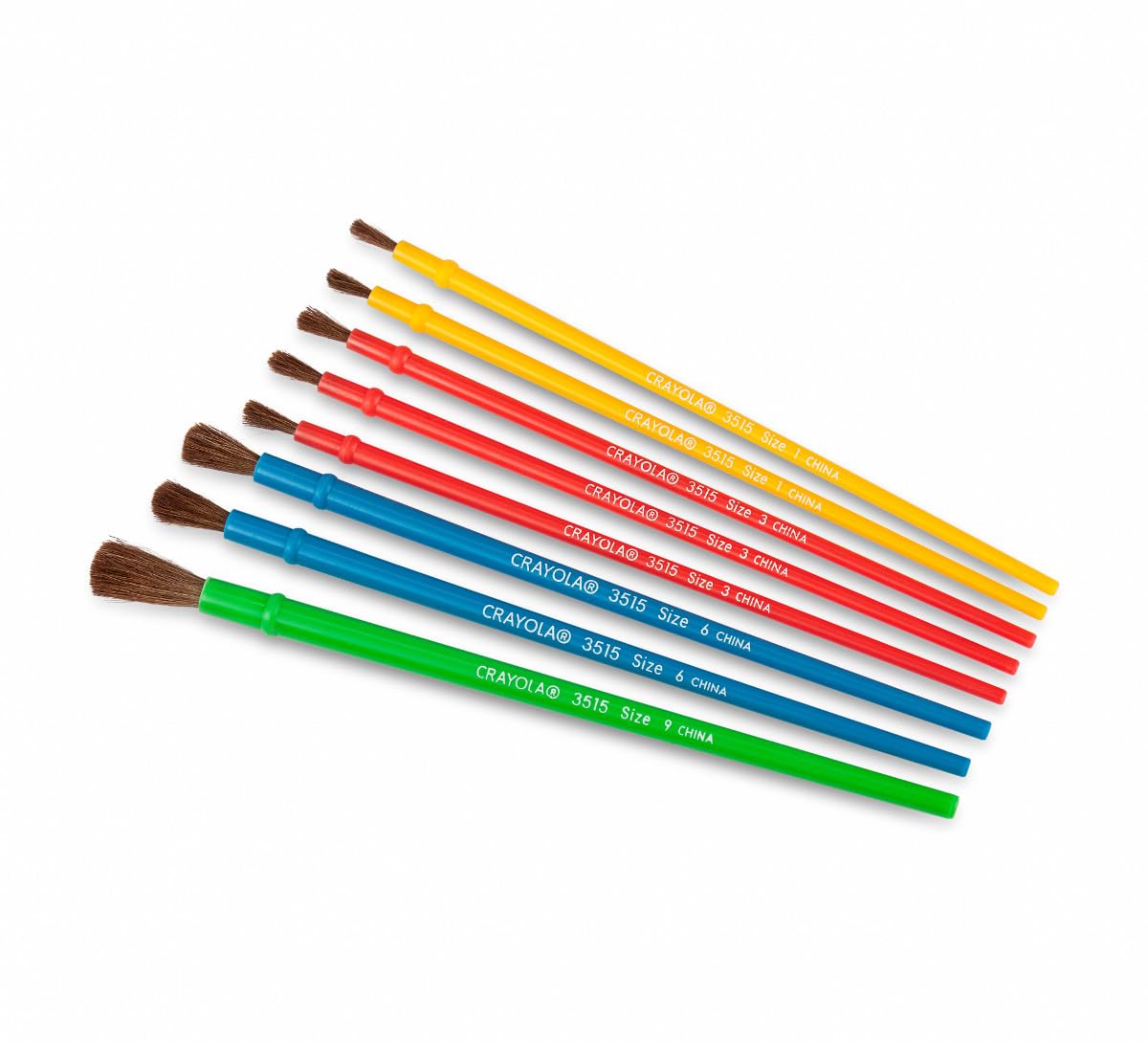 Crayola Kids Paint Brush Set (8ct) – Assorted Sizes for Kids’ Art