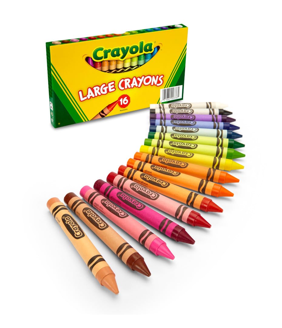 Crayola Large Crayons, Classic Colors – 16 Count | Non-Toxic for Kids