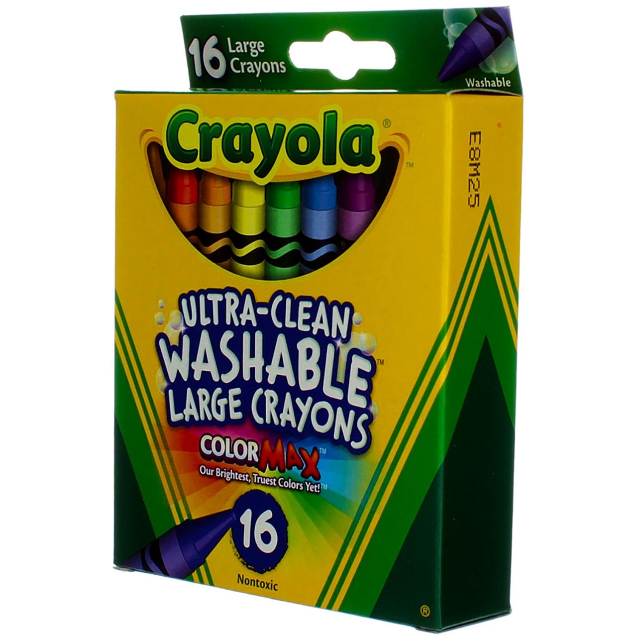 Crayola Large Washable Crayons 16 Pack - 2 Packs | Bright Colors & Easy Cleanup