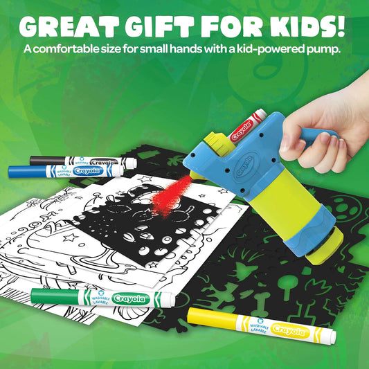 Crayola Mini Marker Sprayer – Marker Airbrush Kit for Kids 7+