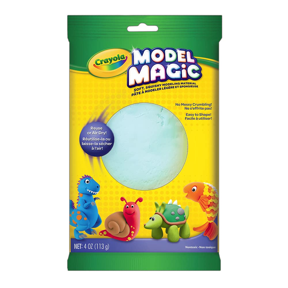 Crayola Model Magic Aquamarine 4oz – Lightweight Modeling Clay Alternative