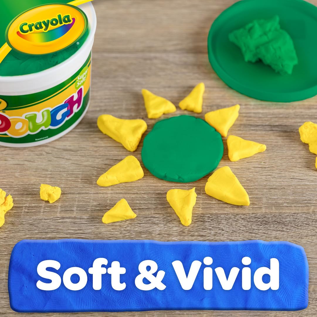 Crayola Modeling Dough, Green — 3 lb Bulk Bucket for Classroom & Home