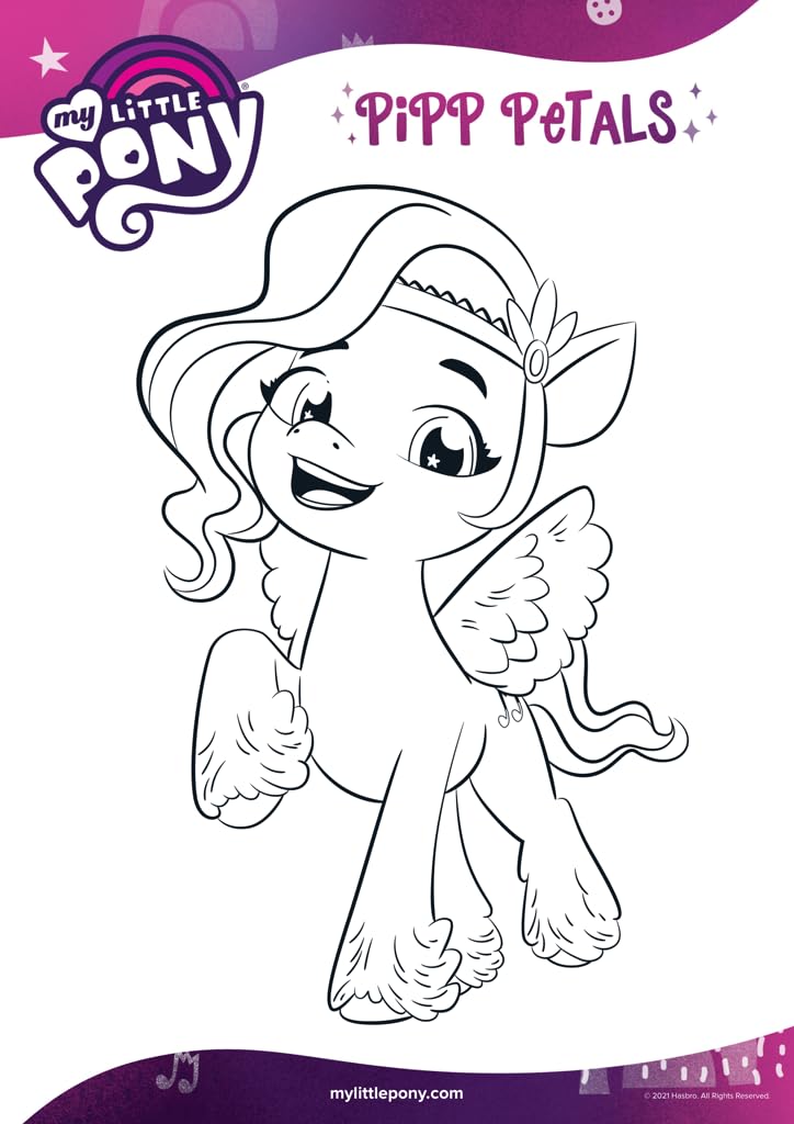 Crayola My Little Pony Coloring Book with Stickers – 96 Pages, Ages 3+