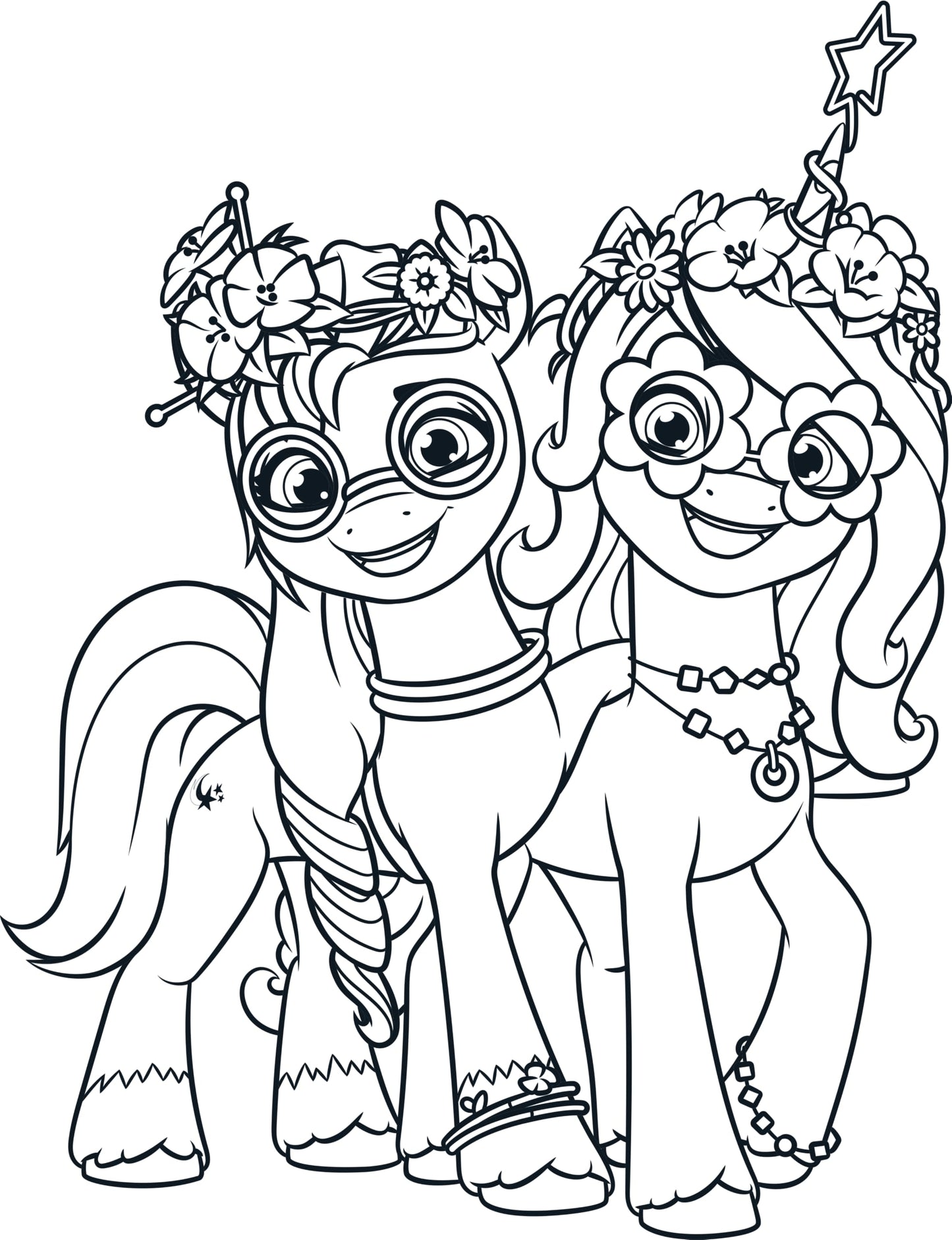 Crayola My Little Pony Coloring Book with Stickers – 96 Pages, Ages 3+