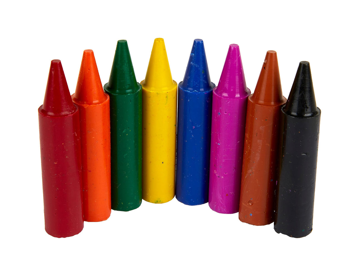 CRAYOLA MyFirst Jumbo Crayons – 8 Assorted Colours | Easy-Grip Toddler Crayons for 12+ Months