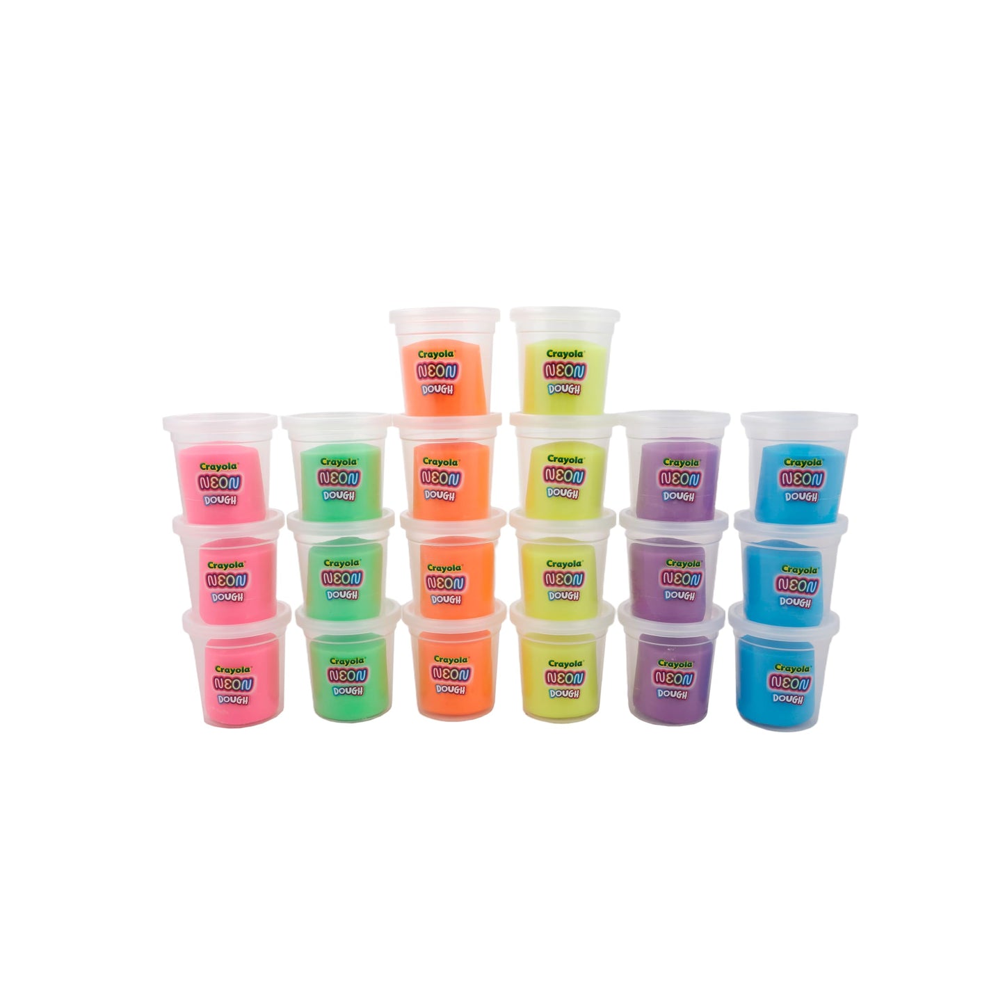 Crayola Neon Dough 20pk x 3oz – Non-Toxic Neon Play Dough for Classrooms, Parties & Creative Fun