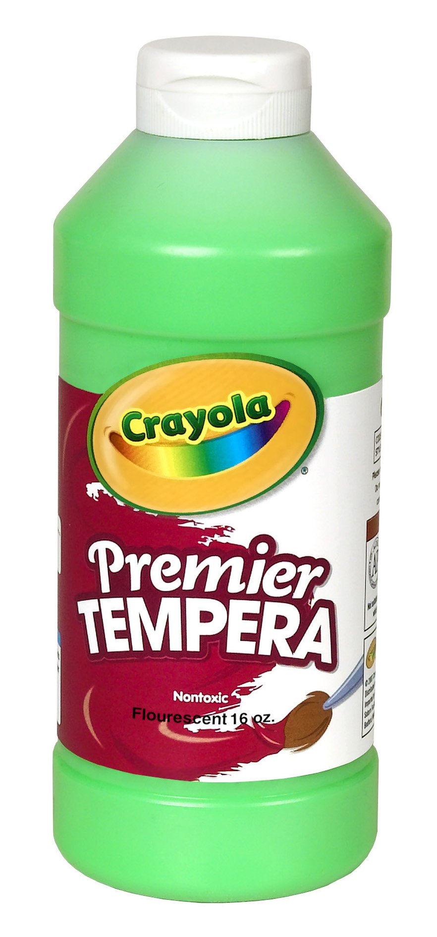 Crayola Neon Tempera Paint Green – 16 oz Squeeze Bottle | Washable Kids Paint