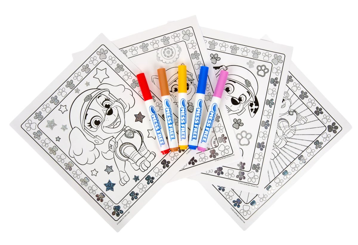 Crayola Color Wonder PAW Patrol Metallic Box Set – Mess-Free Coloring for Kids (3+)