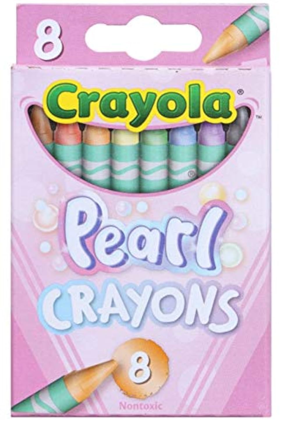 Crayola Pearl Crayons (8) – Metallic Colors for Vibrant Artwork