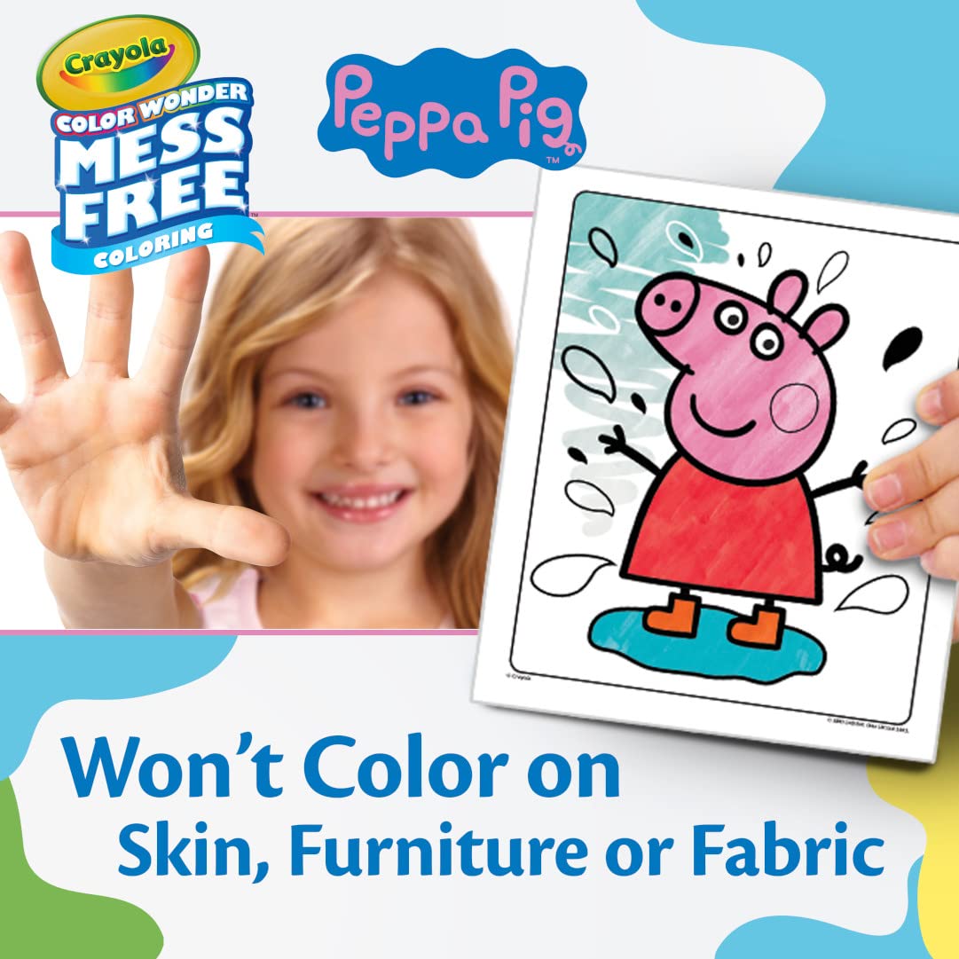 Crayola Peppa Pig Color Wonder Activity Set – Mess-Free Coloring for Toddlers