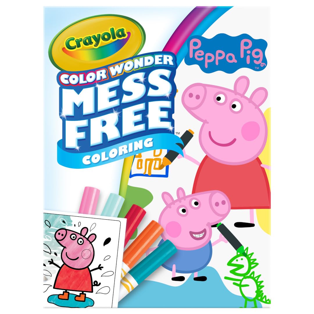Crayola Peppa Pig Color Wonder Activity Set – Mess-Free Coloring for Toddlers
