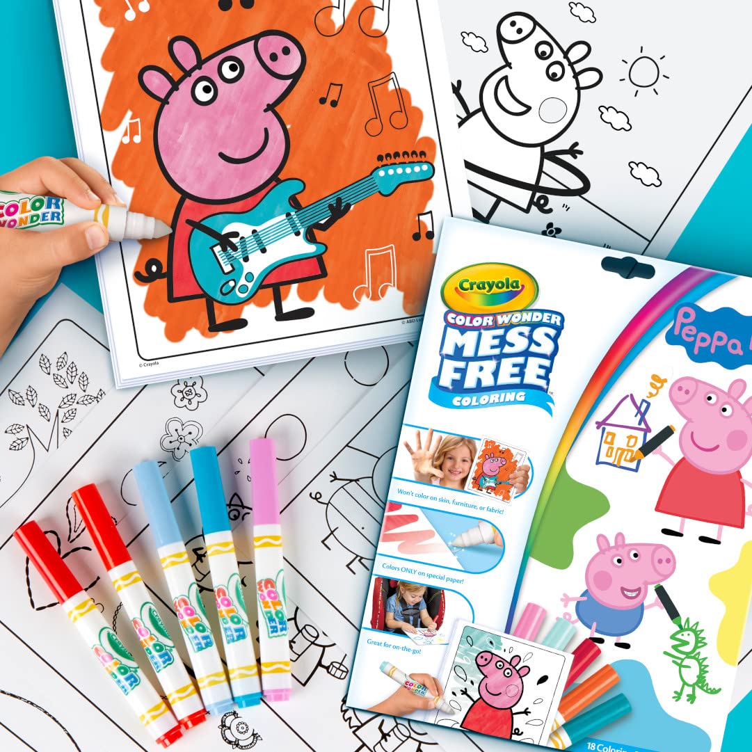 Crayola Peppa Pig Color Wonder Activity Set – Mess-Free Coloring for Toddlers
