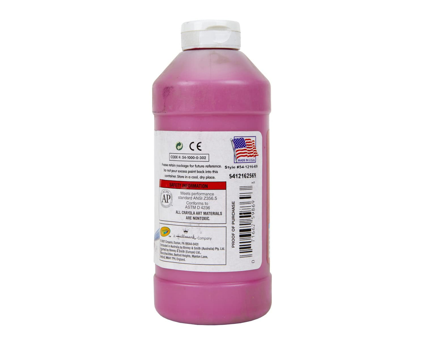 Crayola Premier Tempera Paint Magenta 16oz – Non-Toxic Kids Art, Easy Squeeze Bottle