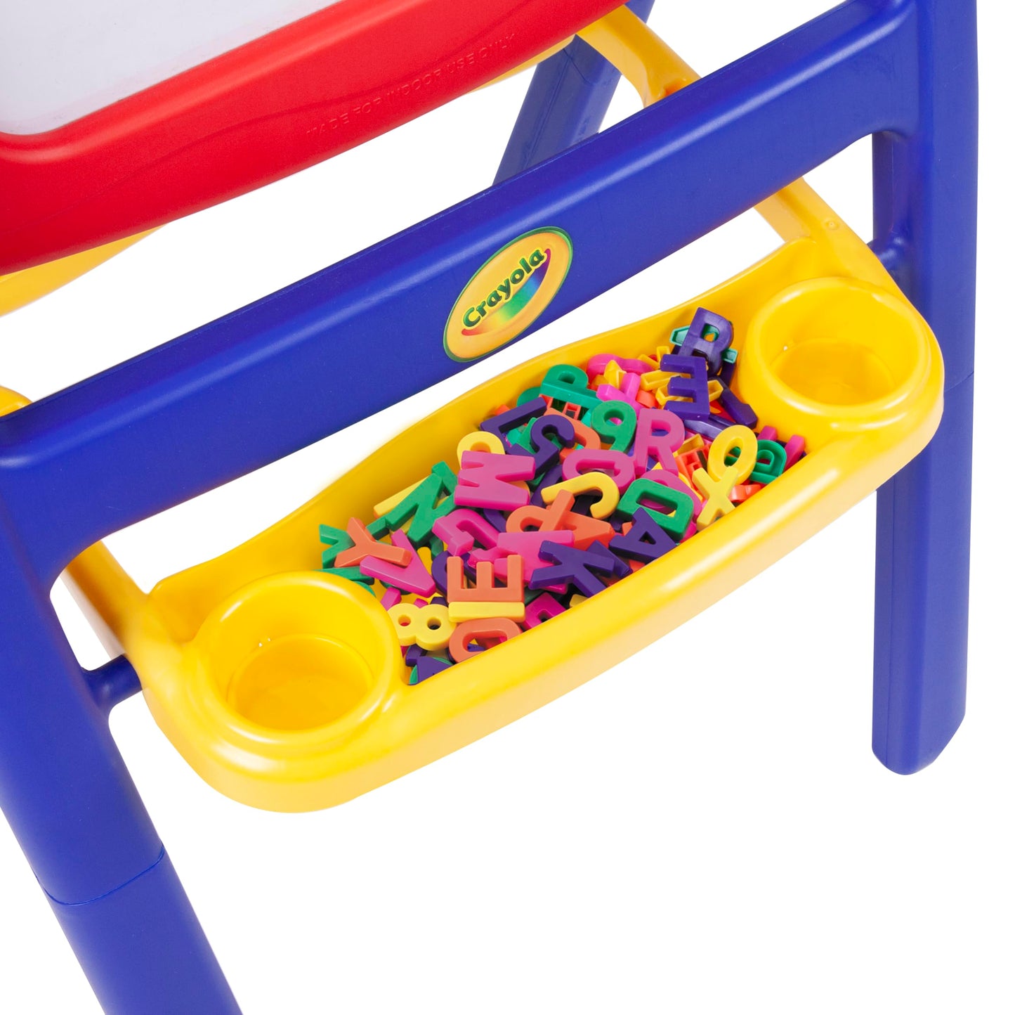 Crayola Qwikflip 2-Sided Kids Easel — 360° Rotating Magnetic Whiteboard & Chalkboard | 4-in-1 Art Station