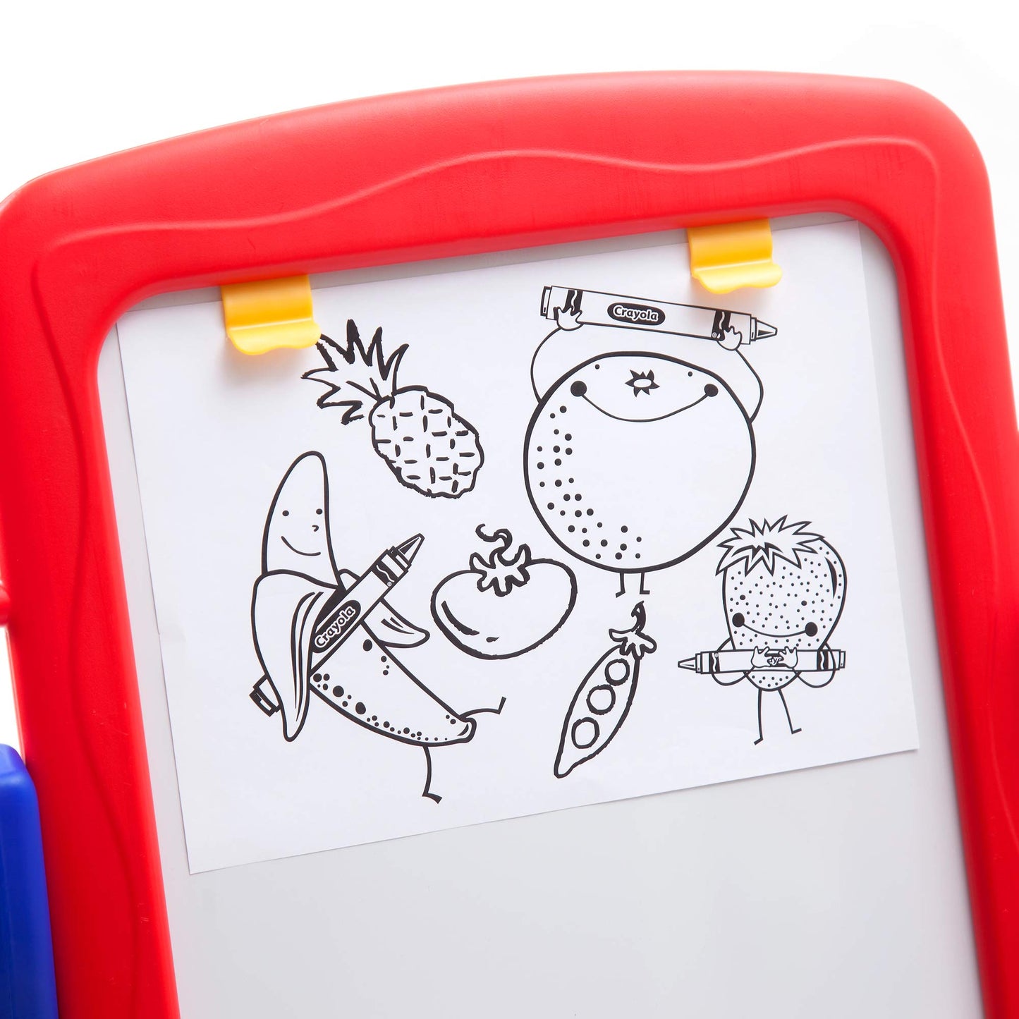 Crayola Qwikflip 2-Sided Kids Easel — 360° Rotating Magnetic Whiteboard & Chalkboard | 4-in-1 Art Station