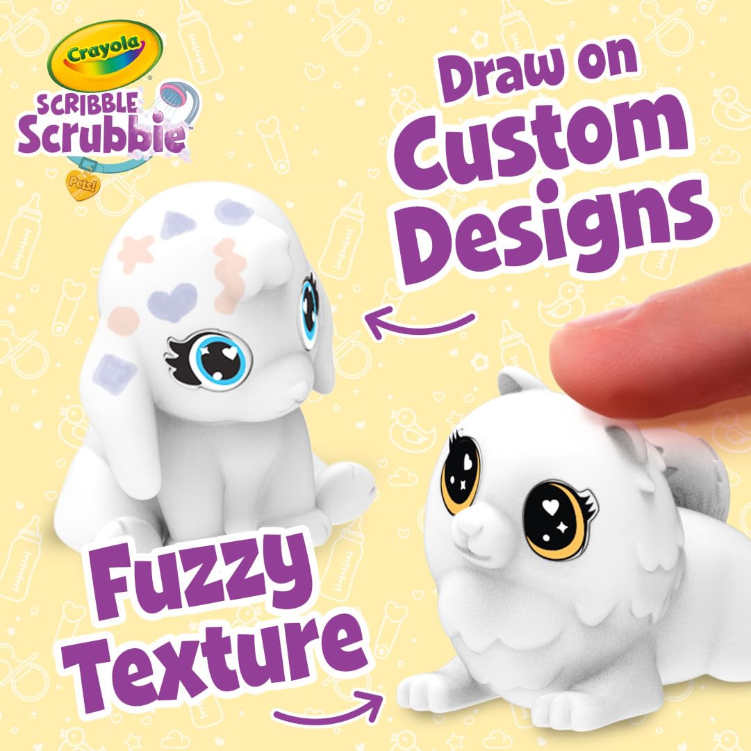 Crayola Scribble Scrubbie Baby Pets Nursery Playset – Creative Toys for Kids 3+