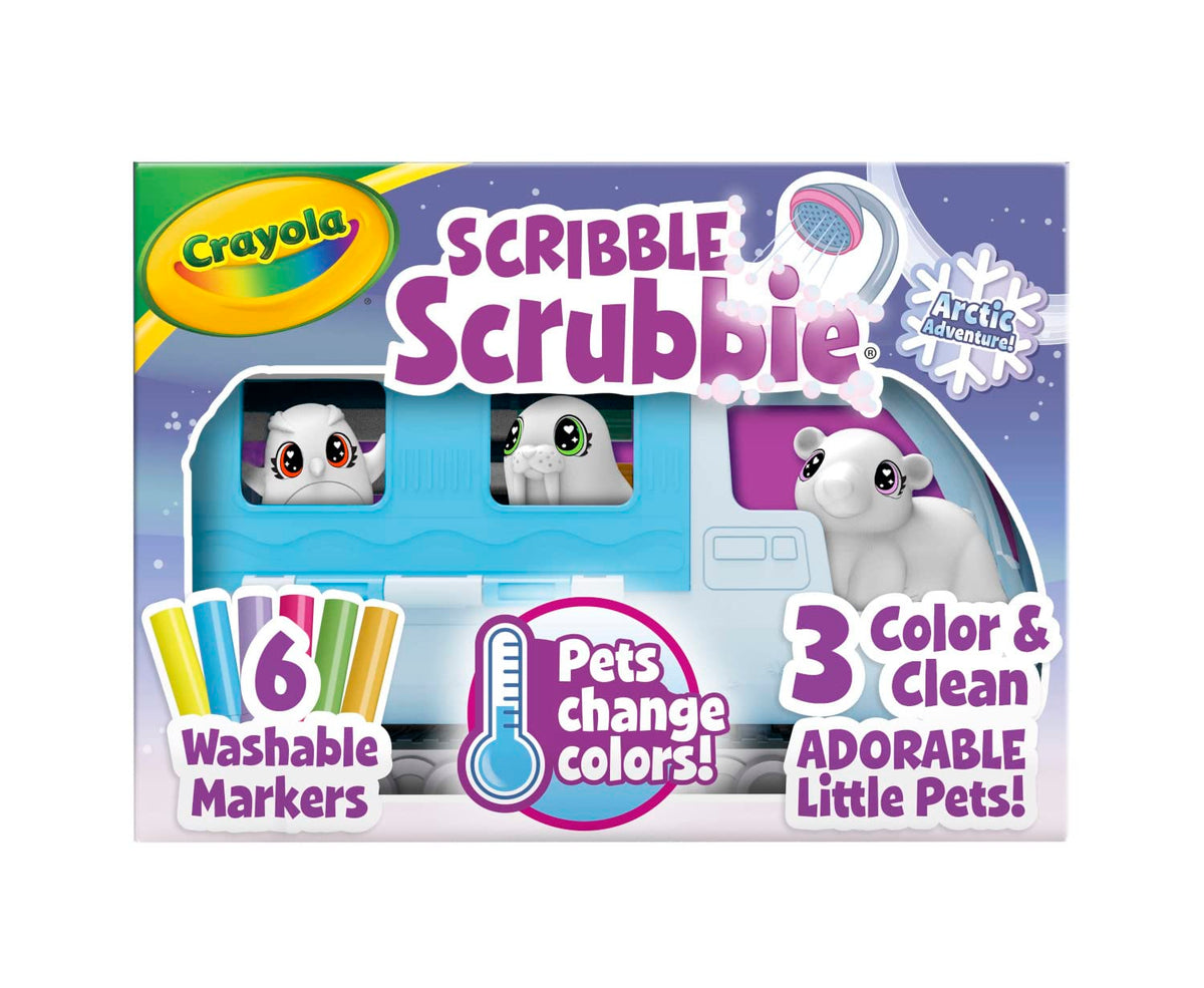 Crayola Scribble Scrubbie Arctic Snow Explorer – Color & Wash Creative Toy (Age 3+)