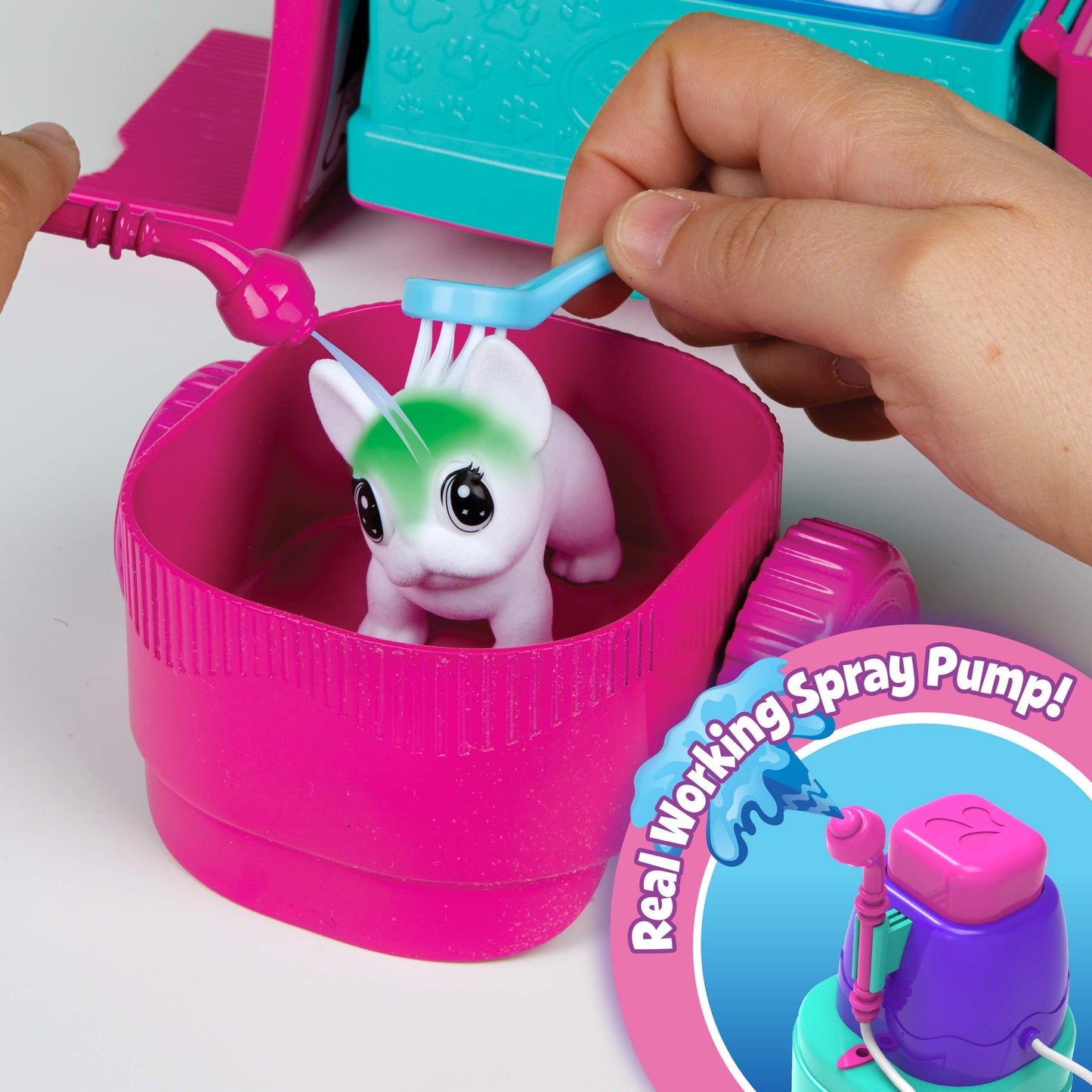 Crayola Scribble Scrubbie Pets Beauty Salon Grooming Truck Playset – Color, Wash & On-the-Go Fun