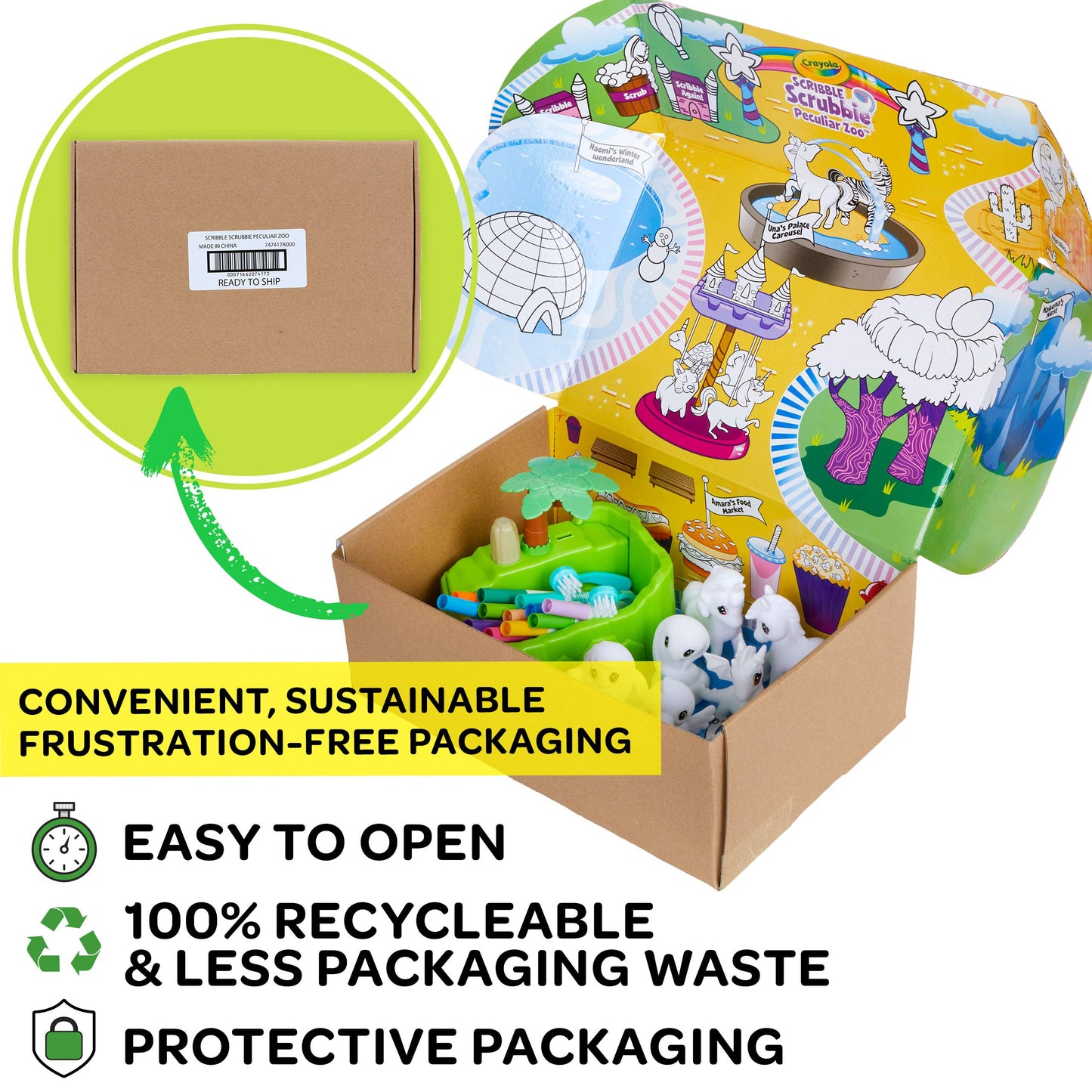 Crayola Scribble Scrubbie Peculiar Zoo – Amazon Exclusive Kids Toy (Ages 3–6)