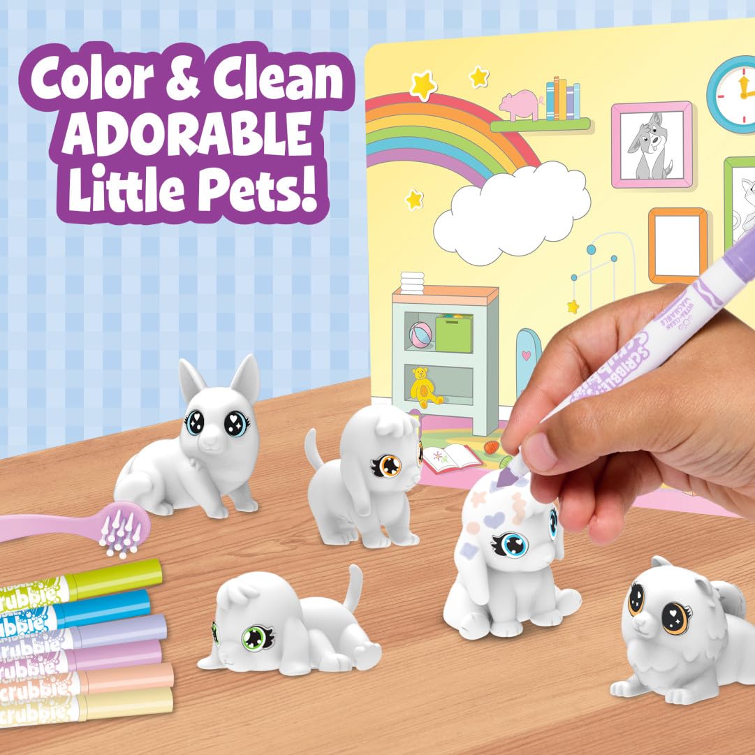 Crayola Scribble Scrubbie Baby Pets Nursery Playset – Creative Toys for Kids 3+