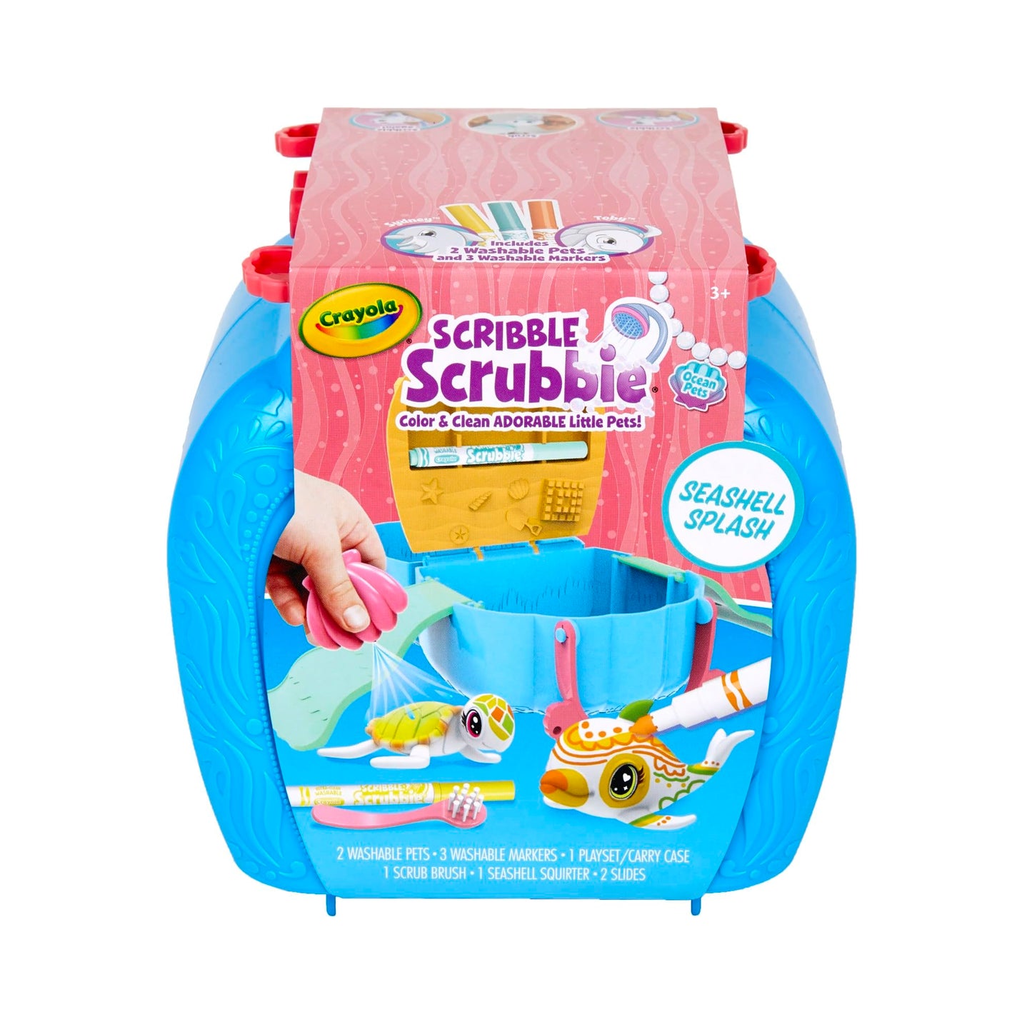 Crayola Scribble Scrubbie Seashell Splash Playset – Ocean Animals, Ages 3–6